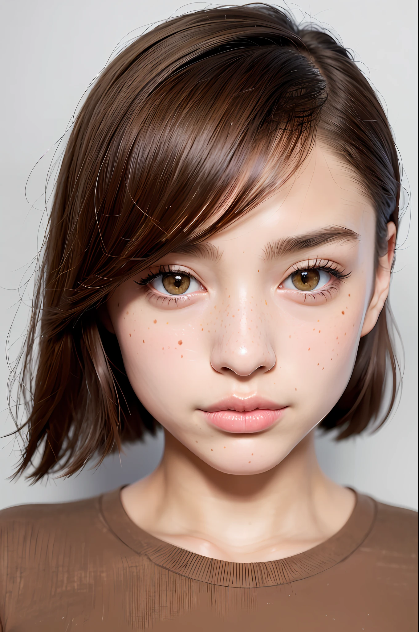 (8k, best quality, masterpiece:1.2), (realistic, photorealistic, photo-realistic:1.37), ultra-detailed, little freckle
beautiful detailed eyes, beautifully detailed nose, skin texture, pigment
masterpiece, mafuyu,,1girl, solo, realistic, brown eyes, lips, brown eyes,  detailed face, face foucs, Thin face, loafers,