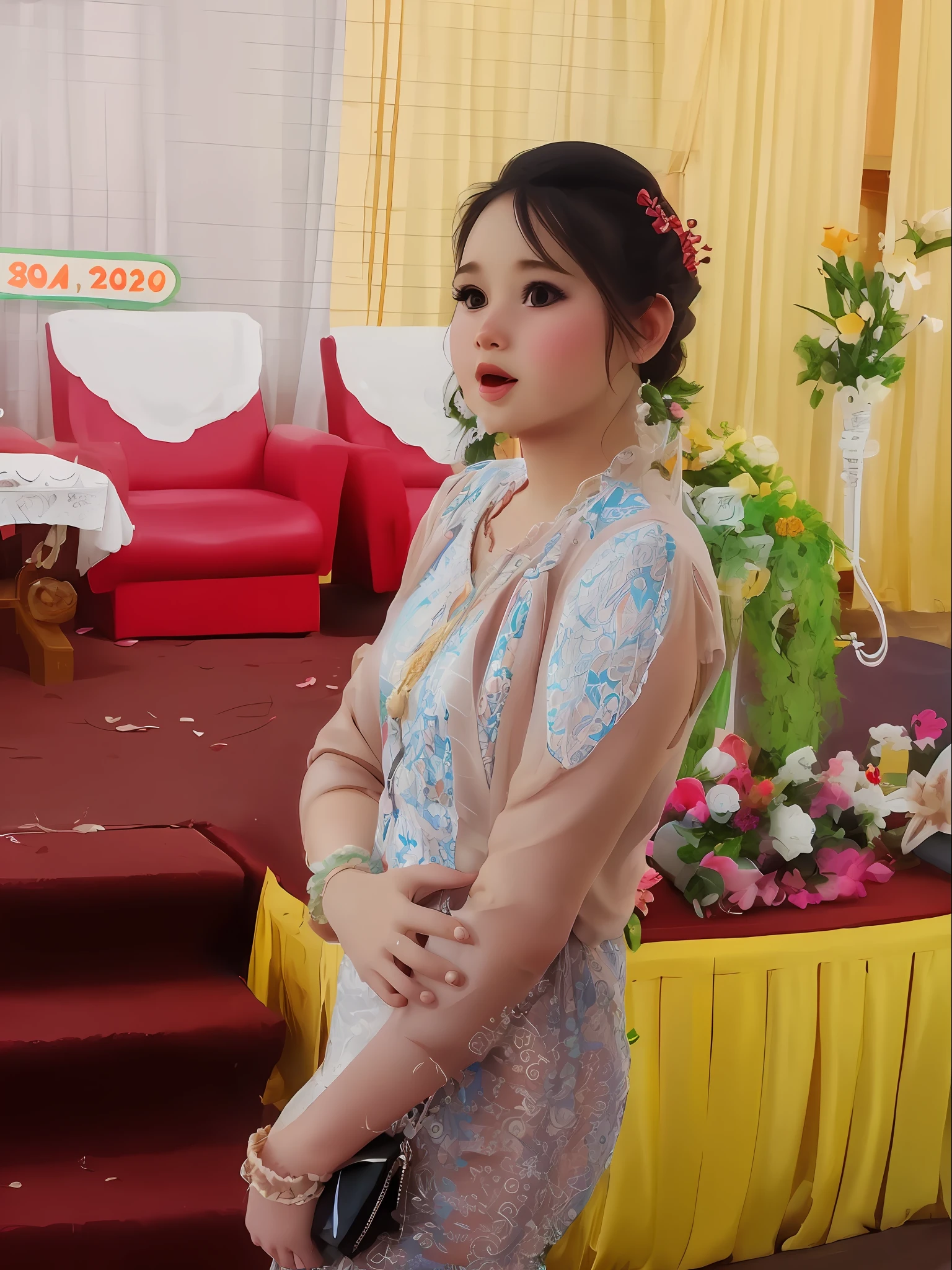 So Cute, no dress, cartoon style art