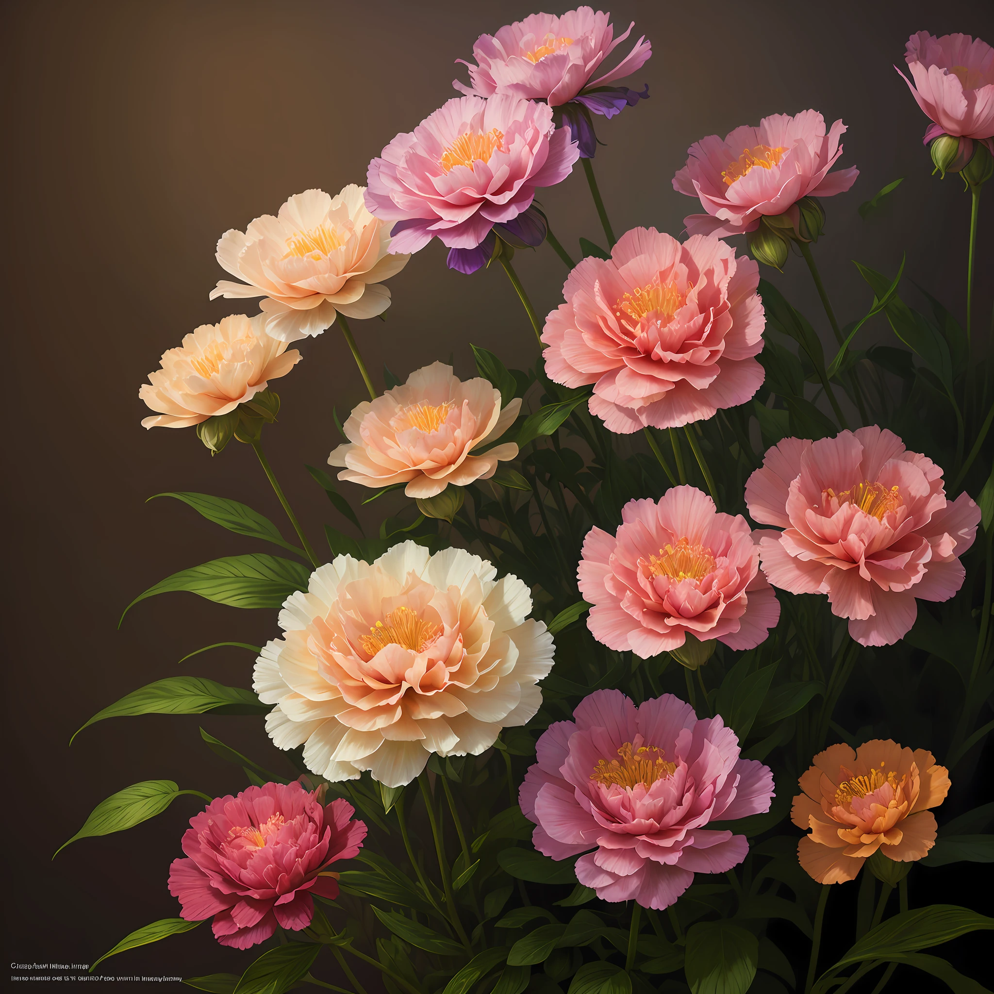 A flower by Casey Weldon, Olga Kvasha, Miho Hirano, hyperdetailed intricately detailed gothic art trending on Artstation triadic colors Unreal Engine 5 detailed matte painting, deep color, fantastical, intricate detail, splash screen, complementary colors, fantasy concept art, 8k resolution, gothic deviantart masterpiece, (dark shot:0.9), art by greg rutkowski and artgerm, soft cinematic light, adobe lightroom, photolab, hdr, intricate, highly detailed, carnation