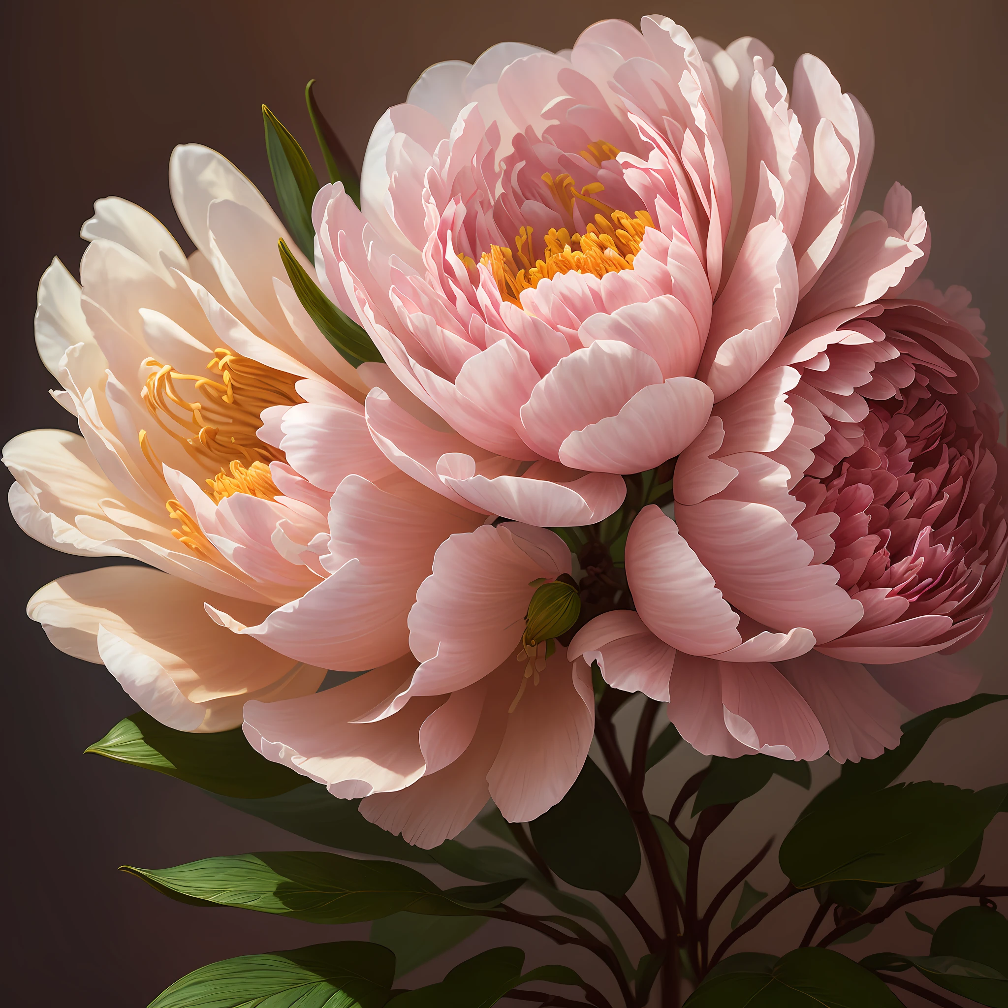 A flower by Casey Weldon, Olga Kvasha, Miho Hirano, hyperdetailed intricately detailed gothic art trending on Artstation triadic colors Unreal Engine 5 detailed matte painting, deep color, fantastical, intricate detail, splash screen, complementary colors, fantasy concept art, 8k resolution, gothic deviantart masterpiece, (dark shot:0.9), art by greg rutkowski and artgerm, soft cinematic light, adobe lightroom, photolab, hdr, intricate, highly detailed, peony
