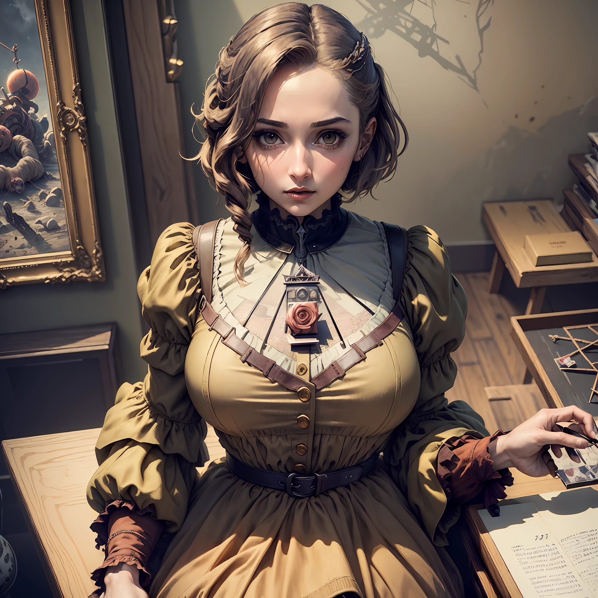(best quality, masterpiece:1.3), (From_software official illustration aesthetic:1.4), 1girl
