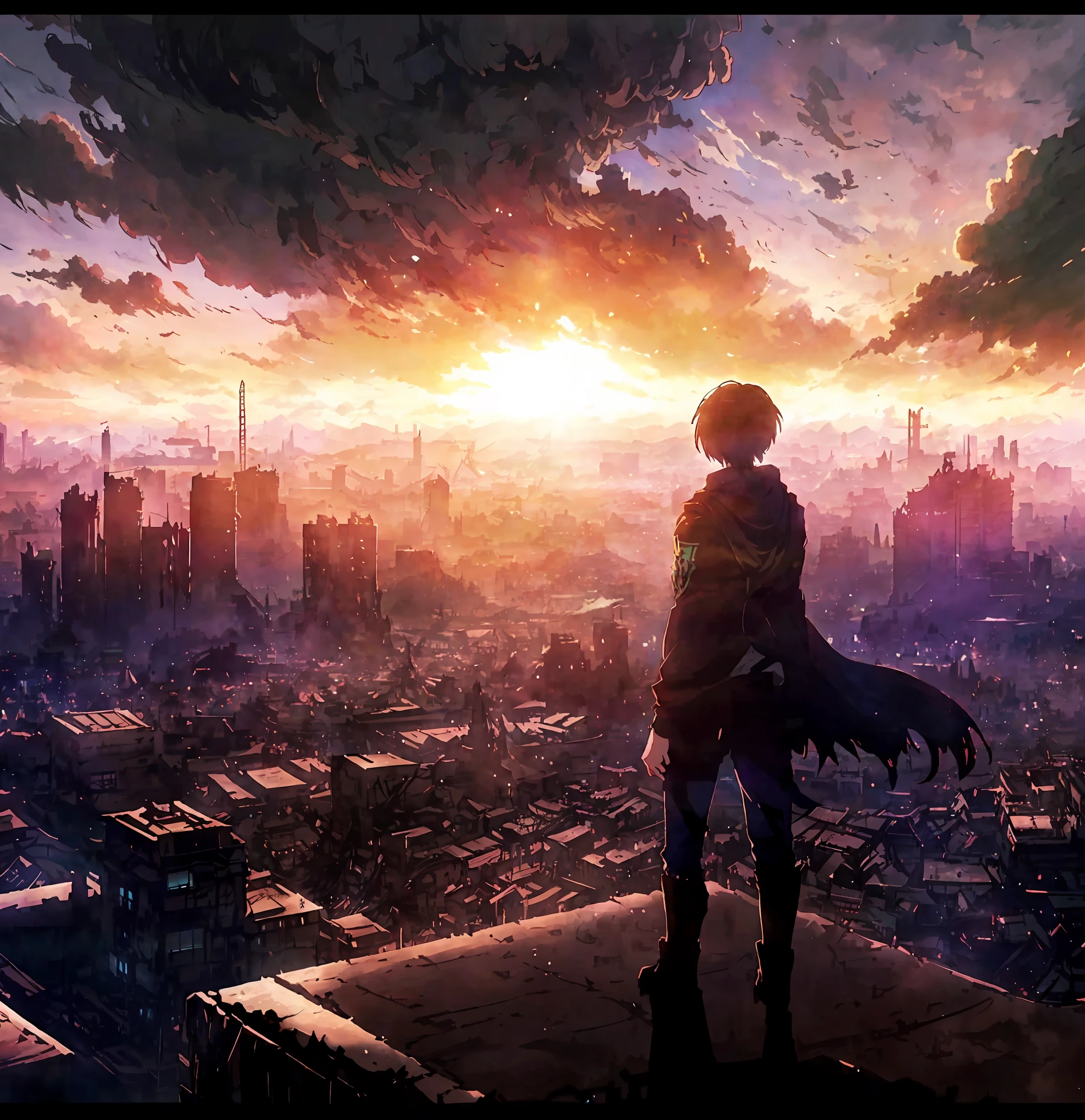 Attack on Titan, angry Giants, dark and gritty, Studio Ghibli, Anime Key Visual, by Makoto Shinkai, Deep Color, Intricate, 8k resolution concept art, Natural Lighting, Beautiful Composition dark