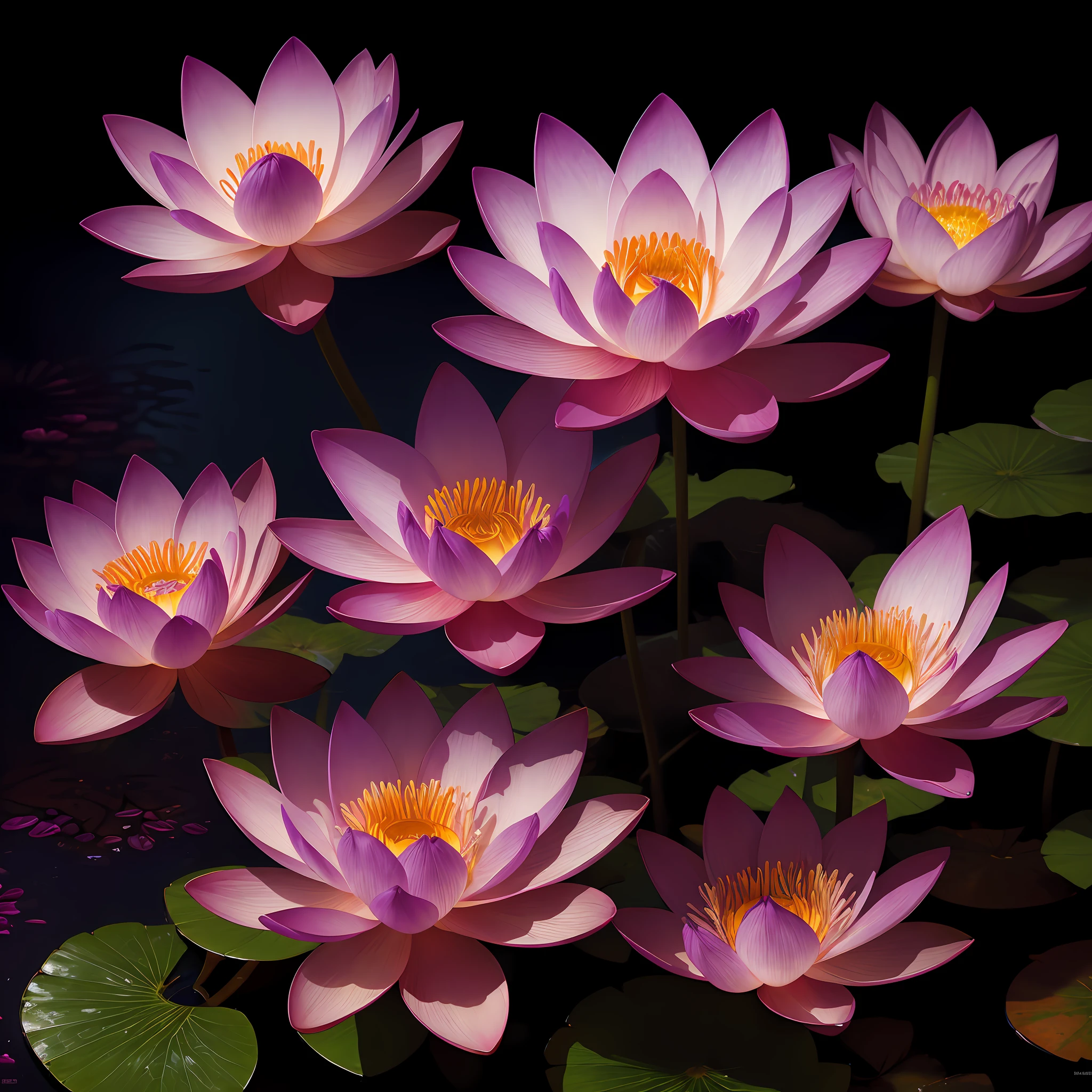 A flower by Casey Weldon, Olga Kvasha, Miho Hirano, hyperdetailed intricately detailed gothic art trending on Artstation triadic colors Unreal Engine 5 detailed matte painting, deep color, fantastical, intricate detail, splash screen, complementary colors, fantasy concept art, 8k resolution, gothic deviantart masterpiece, (dark shot:0.9), art by greg rutkowski and artgerm, soft cinematic light, adobe lightroom, photolab, hdr, intricate, highly detailed,  purple lotus