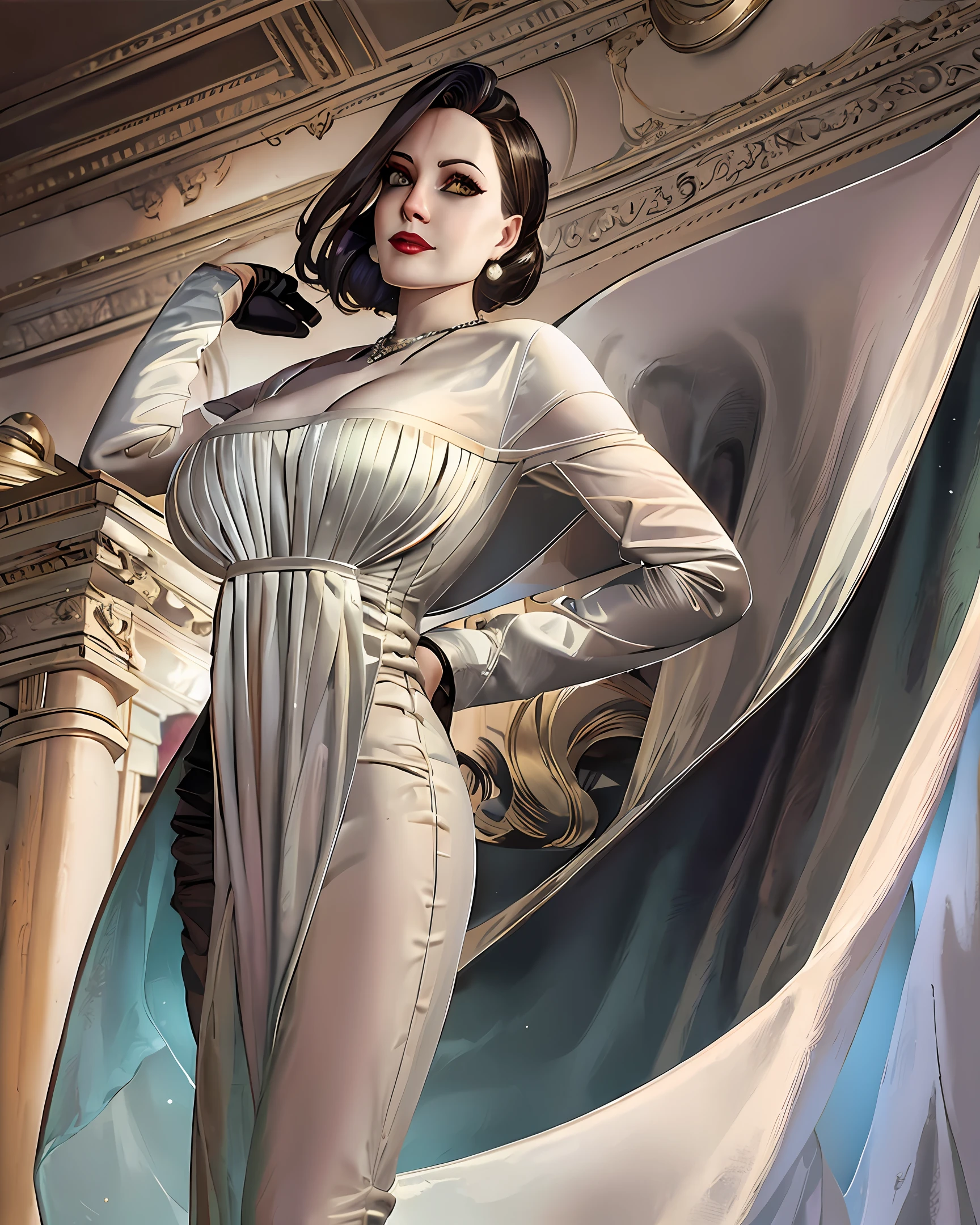 Angelina Jolie-secret agent, Victorian Disney style