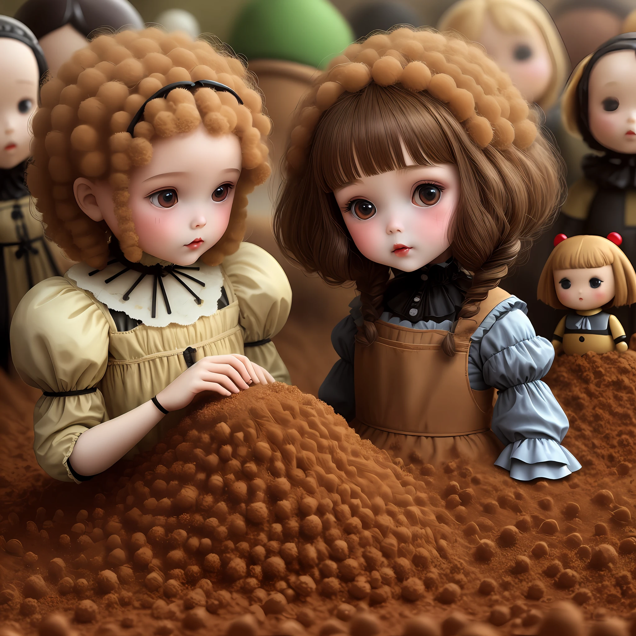 Anthill in the doll's head