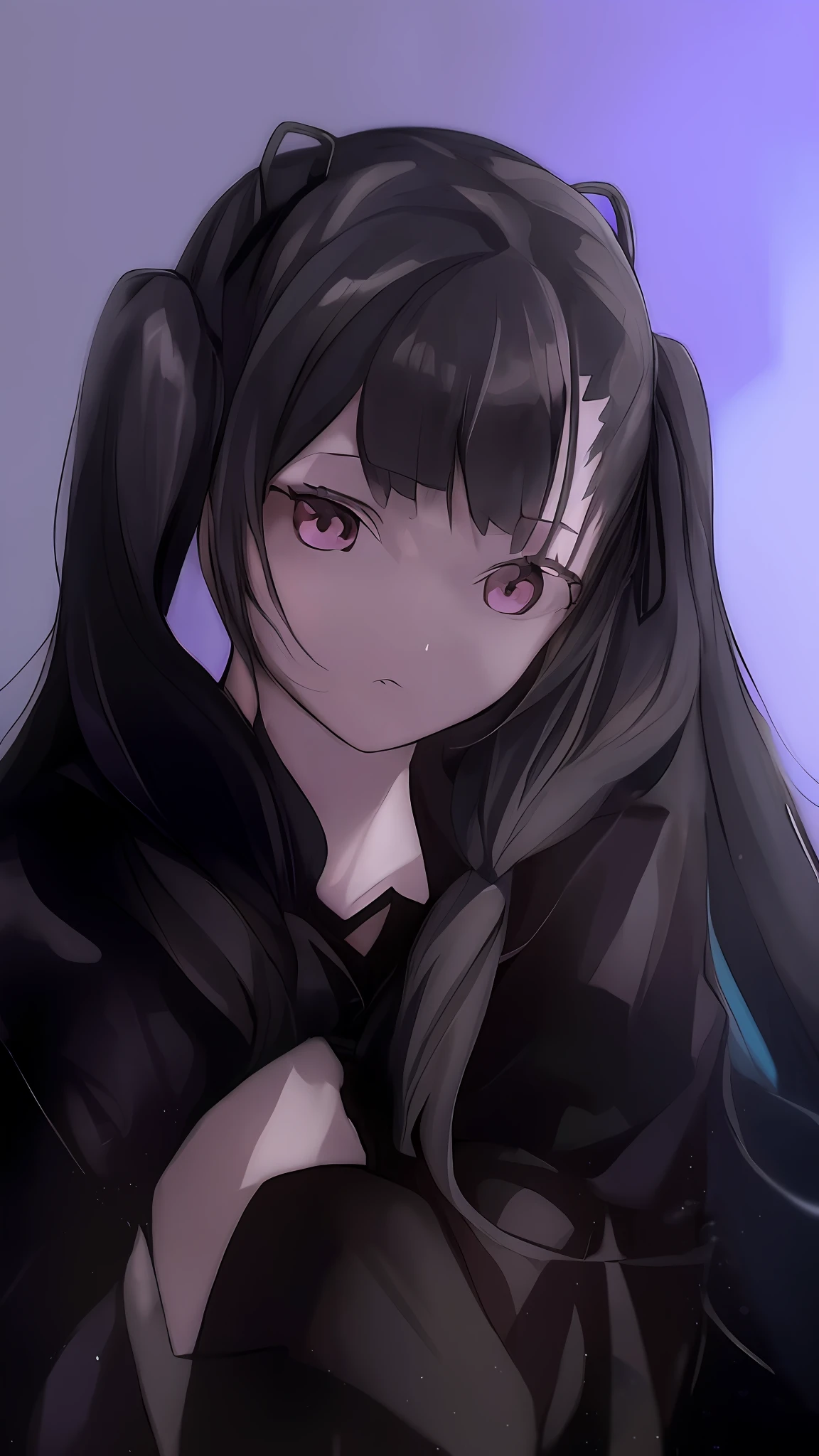 there is a young girl with long hair posing for a picture, 1 7 - year - old anime goth girl, shikamimi, chiho, 奈良美智, black hime cut hair, sakimichan, with black pigtails, she has black hair with bangs, anime girl in real life, sui ishida with black hair