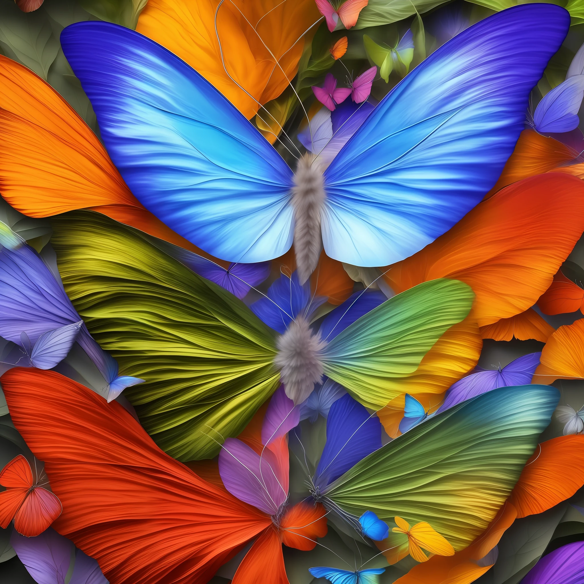 a multi elemental butterfly, elemental butterflies