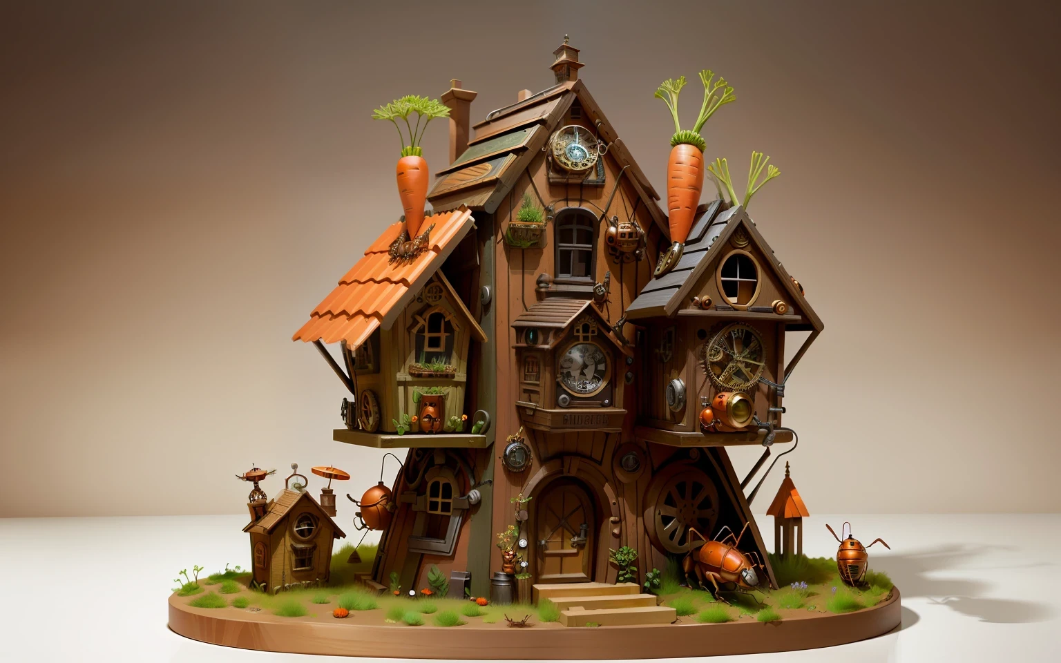 carrot house steampunk ants