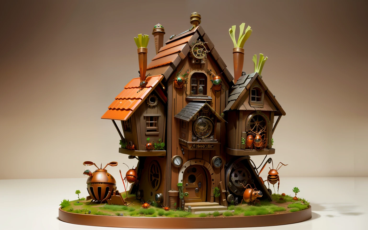 carrot house steampunk ants