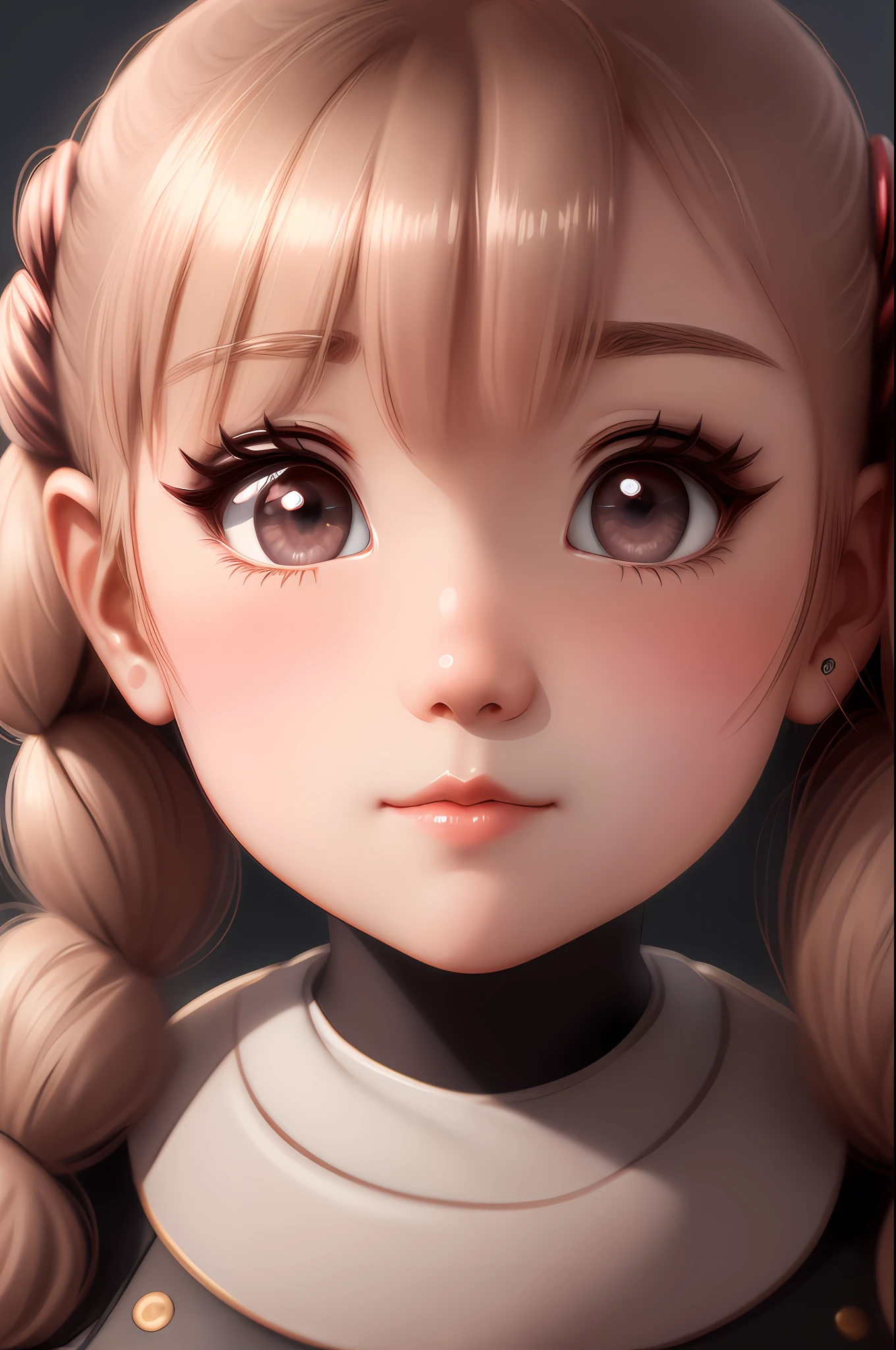 hair bobbles, solid circle eyes, ear blush, drop shadow, stereogram, tachi-e, pov, atmospheric perspective, bust chart, bust chart, 8k, super detail, ccurate, best quality