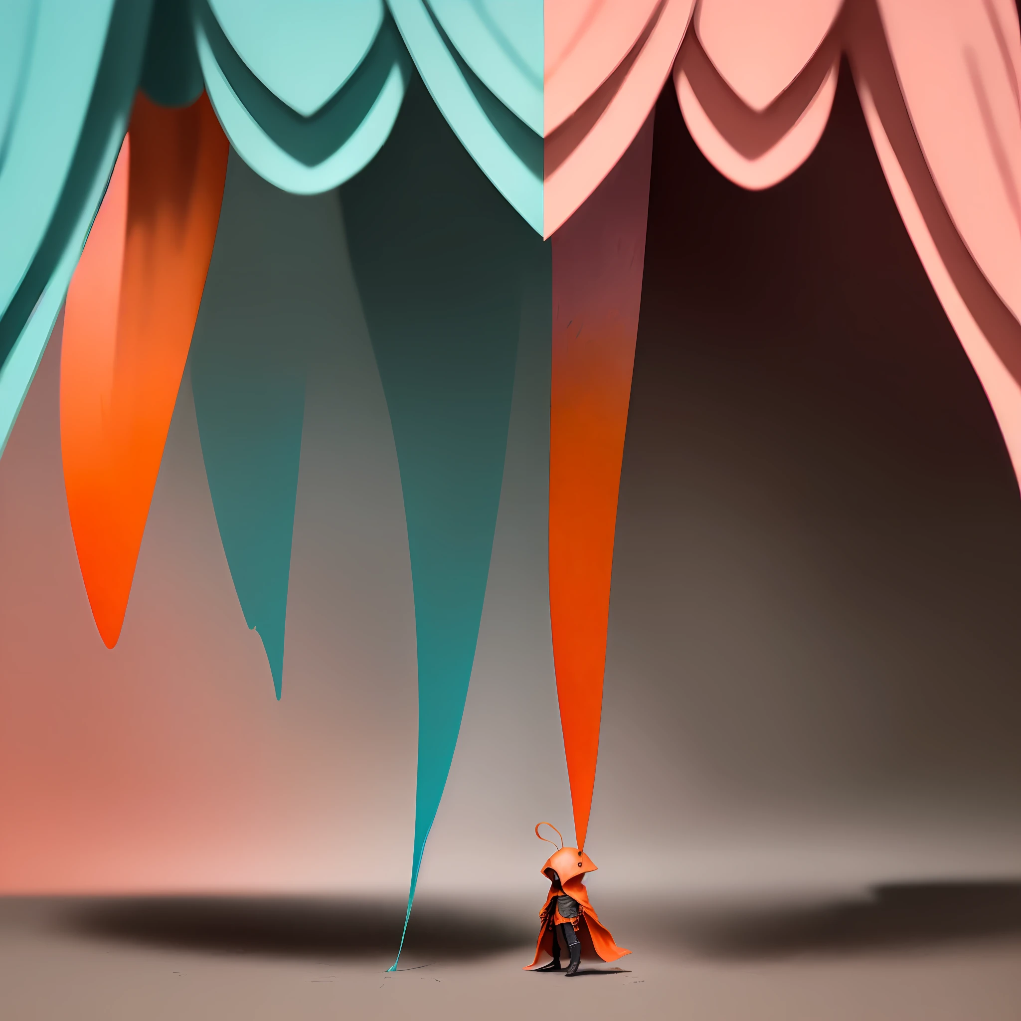 Ant dressed in (long: 1.2) pink (cloak: 1.3), ant with paws and head, (dark shot: 1.17), epic realistic, faded, ((neutral colors)), art, (HDR: 1.5), (muted colors: 1.2), hyper-detailed, (ArtStation: 1.5), cinematic, warm light, dramatic light, (complex details: 1.1), complex background, (Rutkowski: 0.8), (turquoise and orange: 0.4)