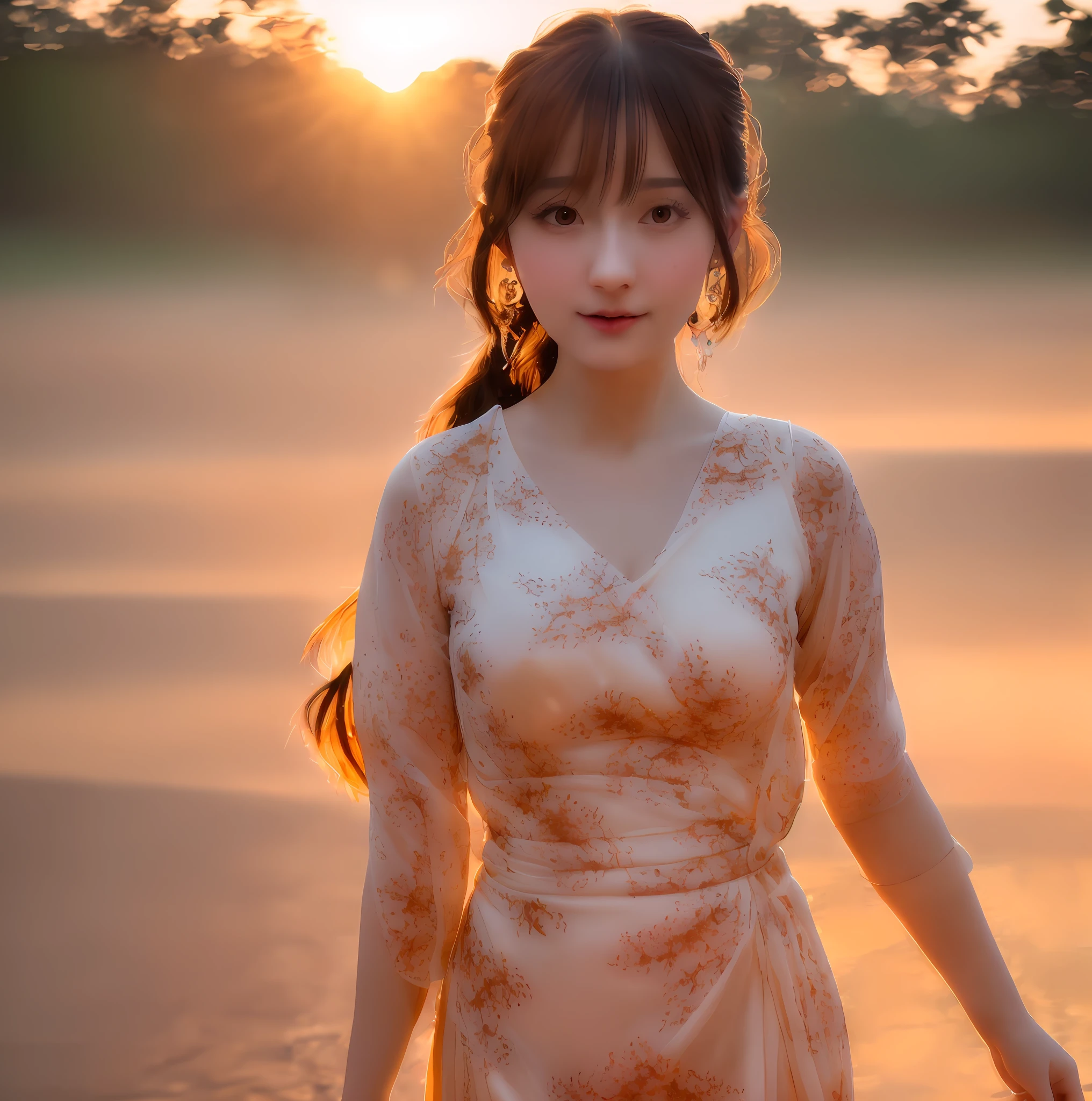blushing, ((addielyn)), Random posture, (An extremely delicate and beautiful work), (masterpiece), 1girl, a girl in a white dress, highly detailed, waist leaking, ponytail contorted, charming expression, beautiful and clear eyes, green eye pupil, delicate necklace, delicate earrings, fairy ears, simple blurred background, extreme detail description, beautiful, charming, ultra-fine painting, delicate face, delicate figure, Fine collarbones, lovely lips, beautiful breasts, soft behind, (8k, RAW photo, best quality, masterpiece:1.2), (realistic, photo-realistic:1.37),1girl,cute,cityscape, night, rain, wet, professional lighting, photon mapping, radiosity, physically-based rendering,