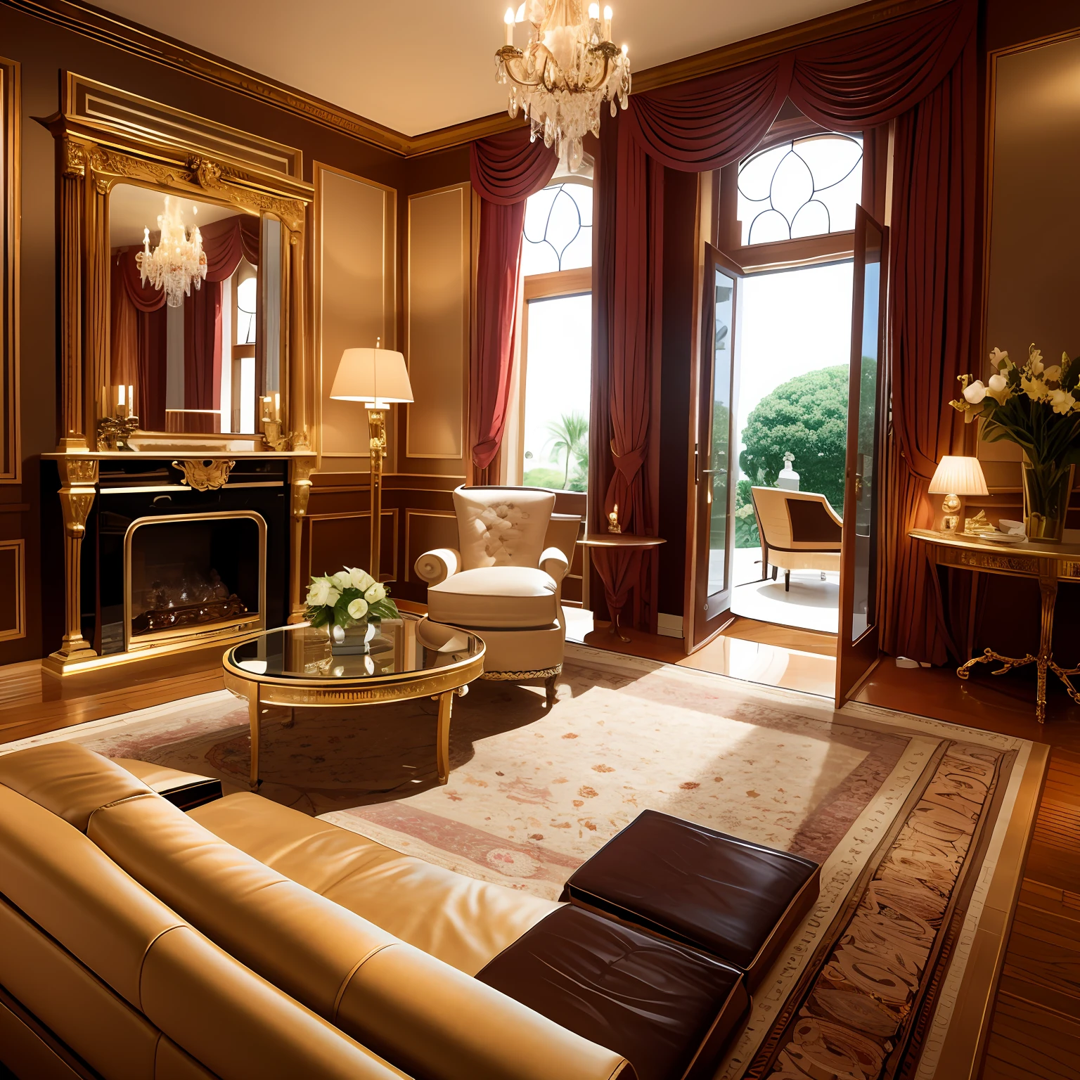 Insert a photo that depicts a luxurious environment, such as a mansion, sports car, or exotic travel destination.
The image should convey sophistication, elegance and opulence.
This symbolizes the aspiration to wealth and the thriving lifestyle that digital products can provide.