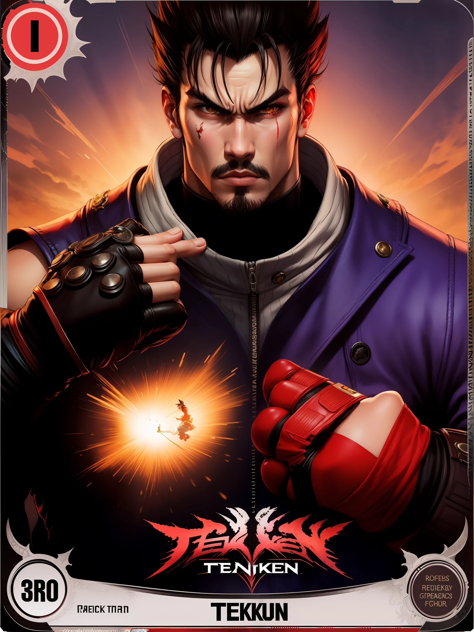 tekken trading card