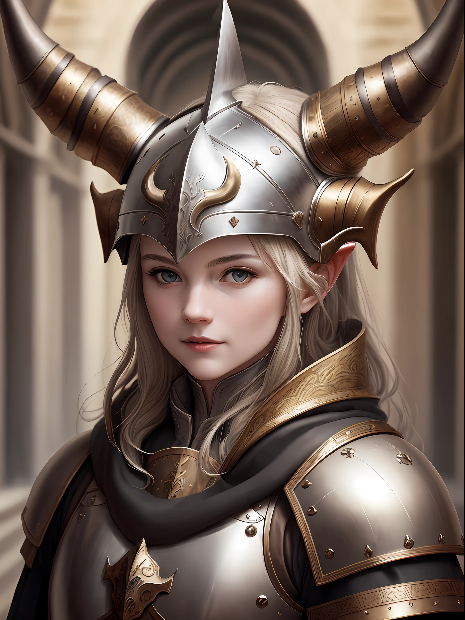 medieval helmet with horns masterpiece, ultra detailed, photography of the highest quality, 4k quality, best quality, anatomically correct, super detail, realistic