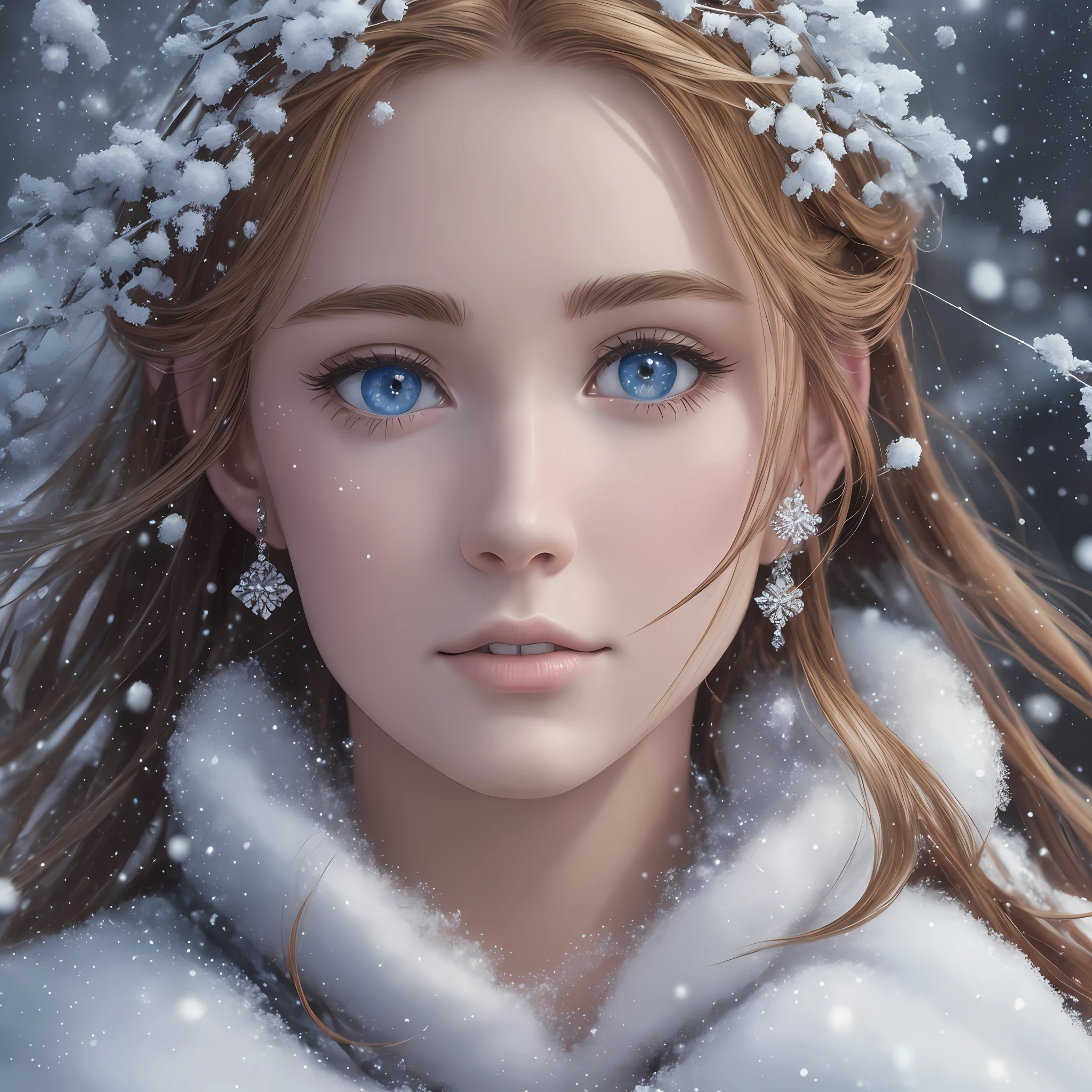 Brande snow, Oto realistic, best quality, masterpiece, Disney, immensely detailed, extremely detailed, extremely beautiful