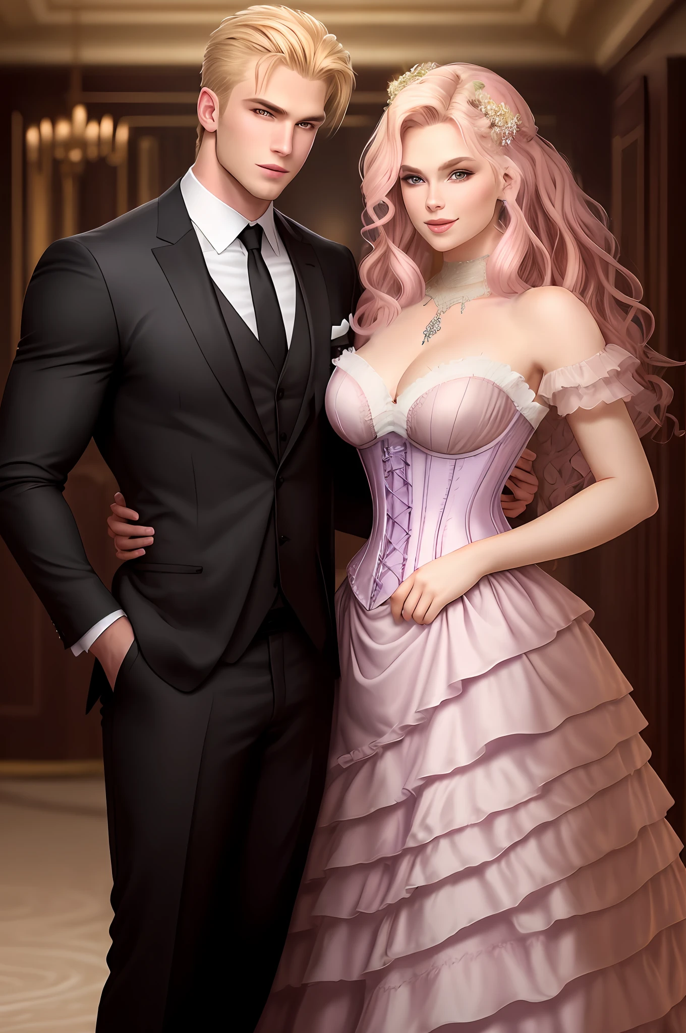 Romantic corset lilac dress