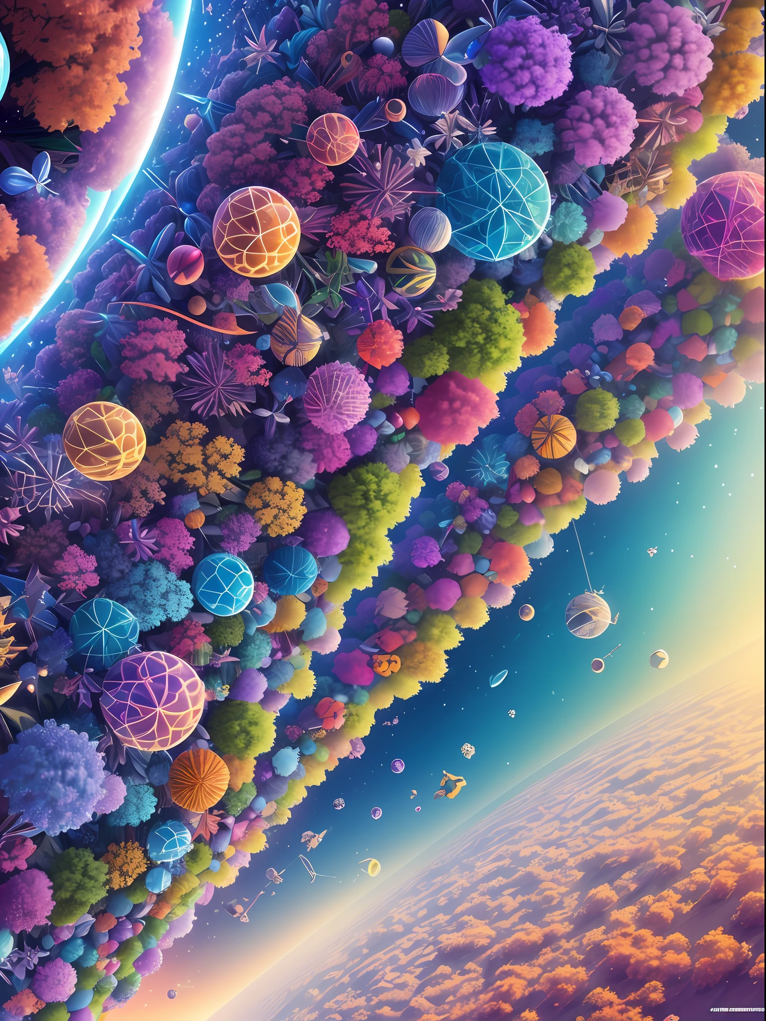 Microscopic world, epic composition, ultra hd, high quality, extremely detailed, official art, unified 8k wallpaper, super detail, 32k