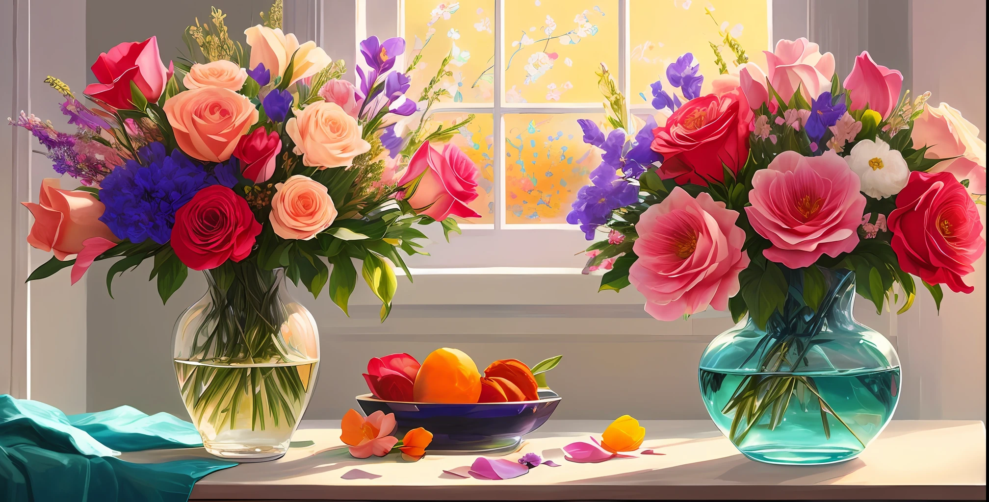 A beautiful flower stands out amidst a sea of other exquisite blooms, bathed in the artistic studio lighting reminiscent of Paramount cinematography. The flowers are arranged in an artful composition, with careful attention given to their vibrant colors and delicate petals. The illustrative style takes inspiration from the floral still life works of Georgia O'Keeffe, known for her detailed and intimate depictions. The color palette showcases a harmonious blend of soft pastels and rich hues, enhancing the visual allure of the flowers. The lighting creates a captivating play of shadows and highlights, adding depth and dimension to the scene.