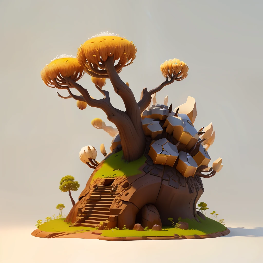 an anthill made from APPA bone avatar design,animation,3D,fantasy,upscales