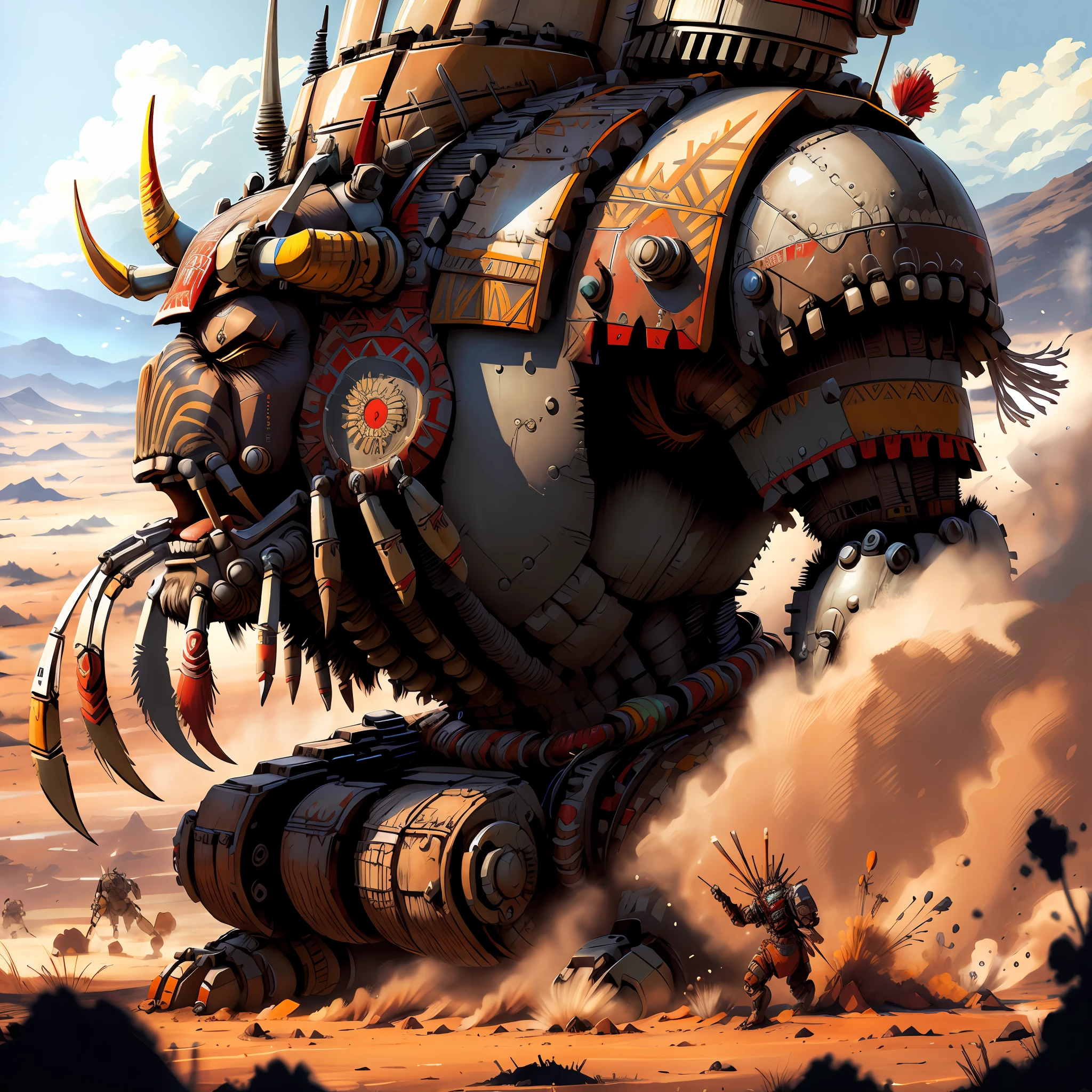 ZuluPunkAI battle mech on battlefield