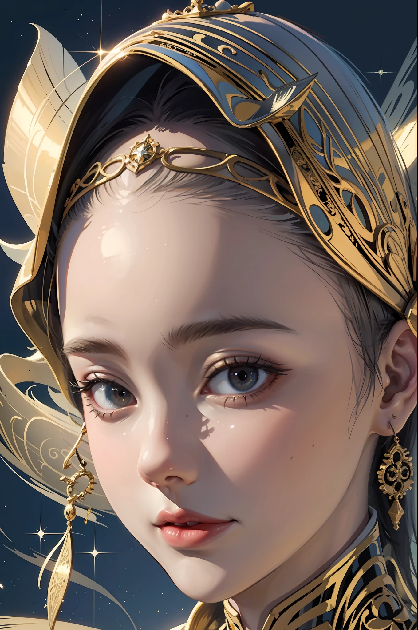 PerfectNwsjMajic,(masterpiece, top quality, best quality, official art, beautiful and aesthetic:1.2), (1girl), extreme detailed,colorful,highest detailed, official art, unity 8k wallpaper, ultra detailed, beautiful and aesthetic, beautiful, masterpiece, best quality, (zentangle, mandala, tangle, entangle) ,holy light,gold foil,gold leaf art,glitter drawing,