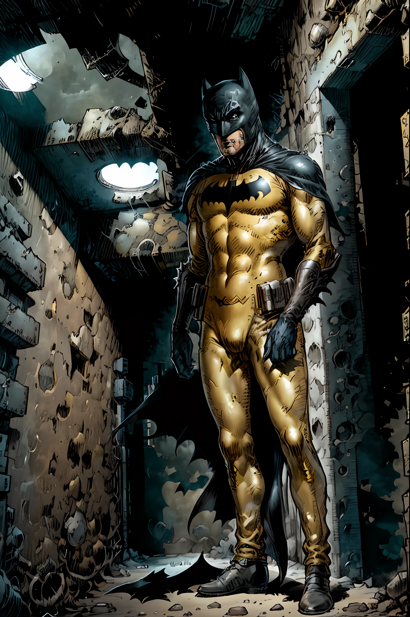 batman gold suit