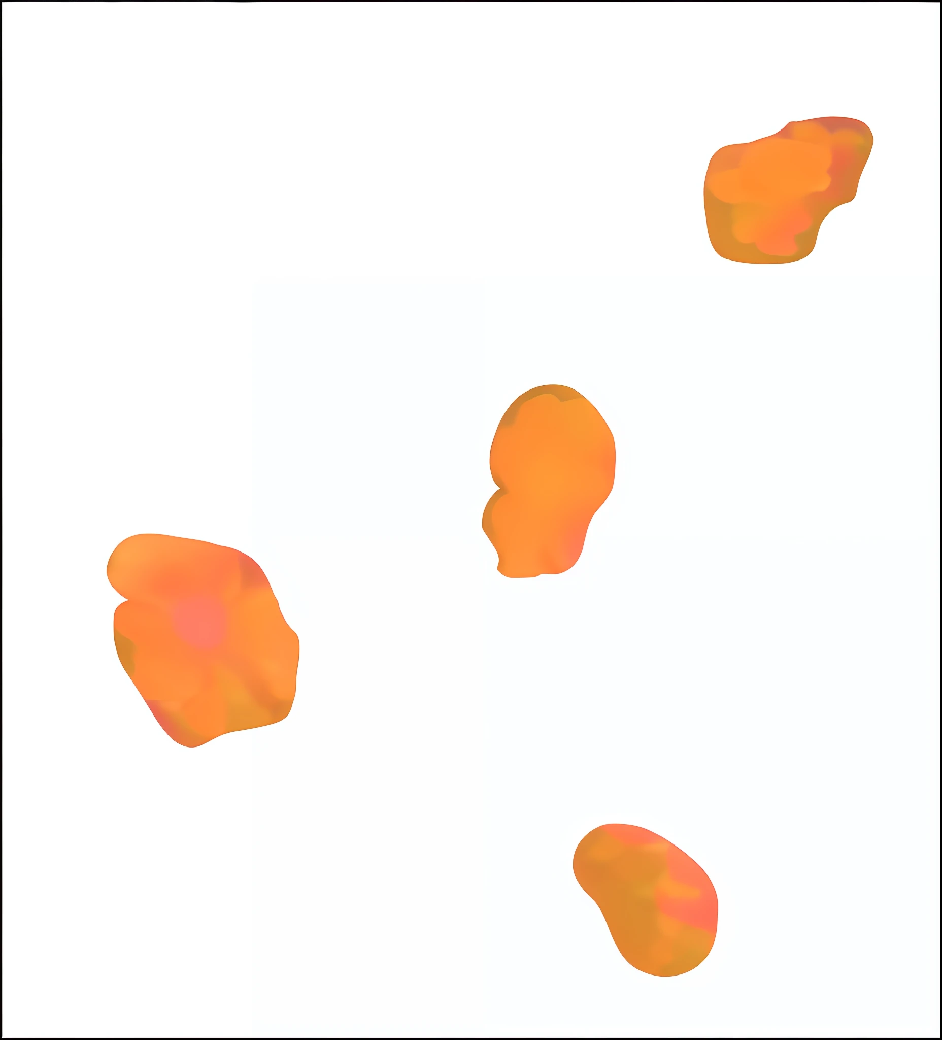 4 blurry flowers