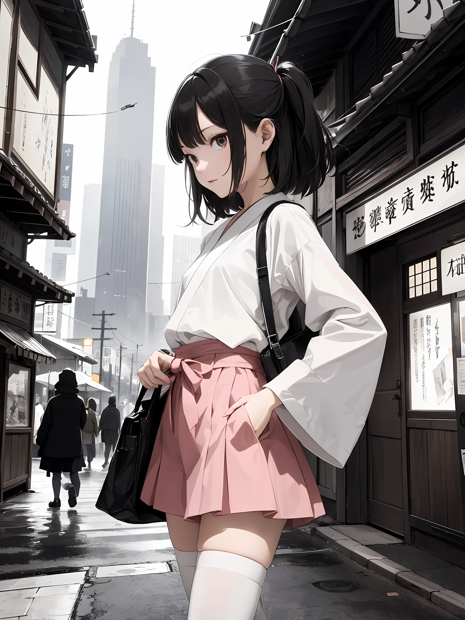 Absurd, high resolution, super detailed, (1 girl: 1.3), white shirt, pink short skirt, stockings, colorful,
break
, create minimalist designs with clean lines and simple shapes, focusing on composition and balance.
break
, an agent who captures chaos, has the power to disrupt order, spread chaos, and thrive in unpredictable situations.
break
, capture low-light images with minimal lighting and focus on the subtle details and atmosphere of the scene.
break
, capturing the cityscape, featuring towering buildings, bustling streets, and a vibrant atmosphere.
break
to create scenes where children play, capturing their innocence, energy, wonder and exploration.
break
, an image inspired by the beauty of Japanese ukiyo-e with delicate lines, flat colors, and an emphasis on patterns and compositions.