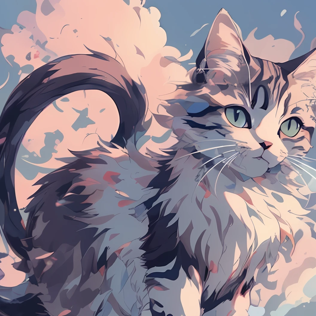 1cat, anime cat, anime art wallpaper 4K, anime art wallpaper 4k, anime style 4 k, 4k detailed digital art, detailed digital anime art, realistic anime cat, anime art wallpaper 8k, digital animation art, cute anime cat, 4K highly detailed digital art, cute detailed digital art