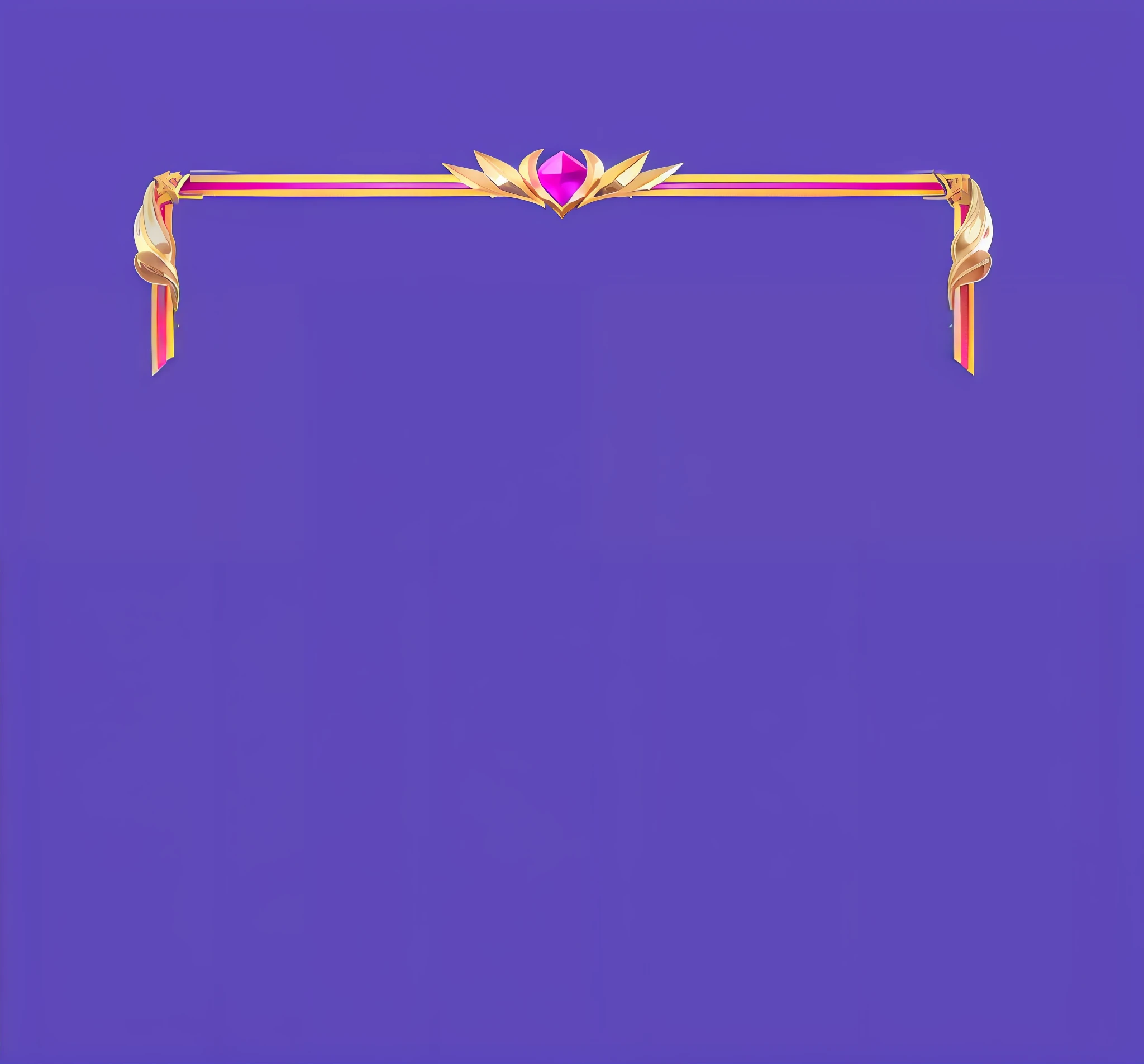 There is a purple background image with gold border, purple background, background (solid), magic weapon shop window, star guardian inspiration, empty background, on simple background, purple crystal inlay, in simple background, purple and gold color scheme