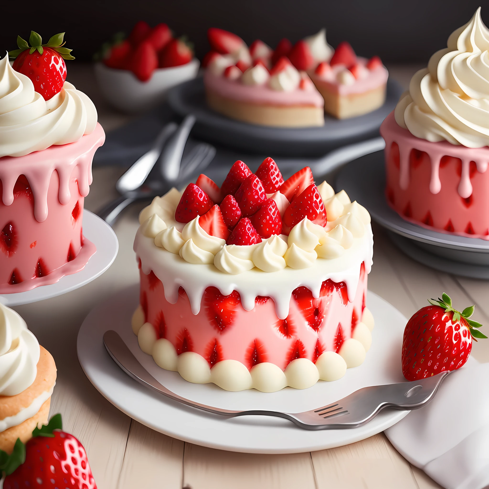 food_crit cute cake strawberry
