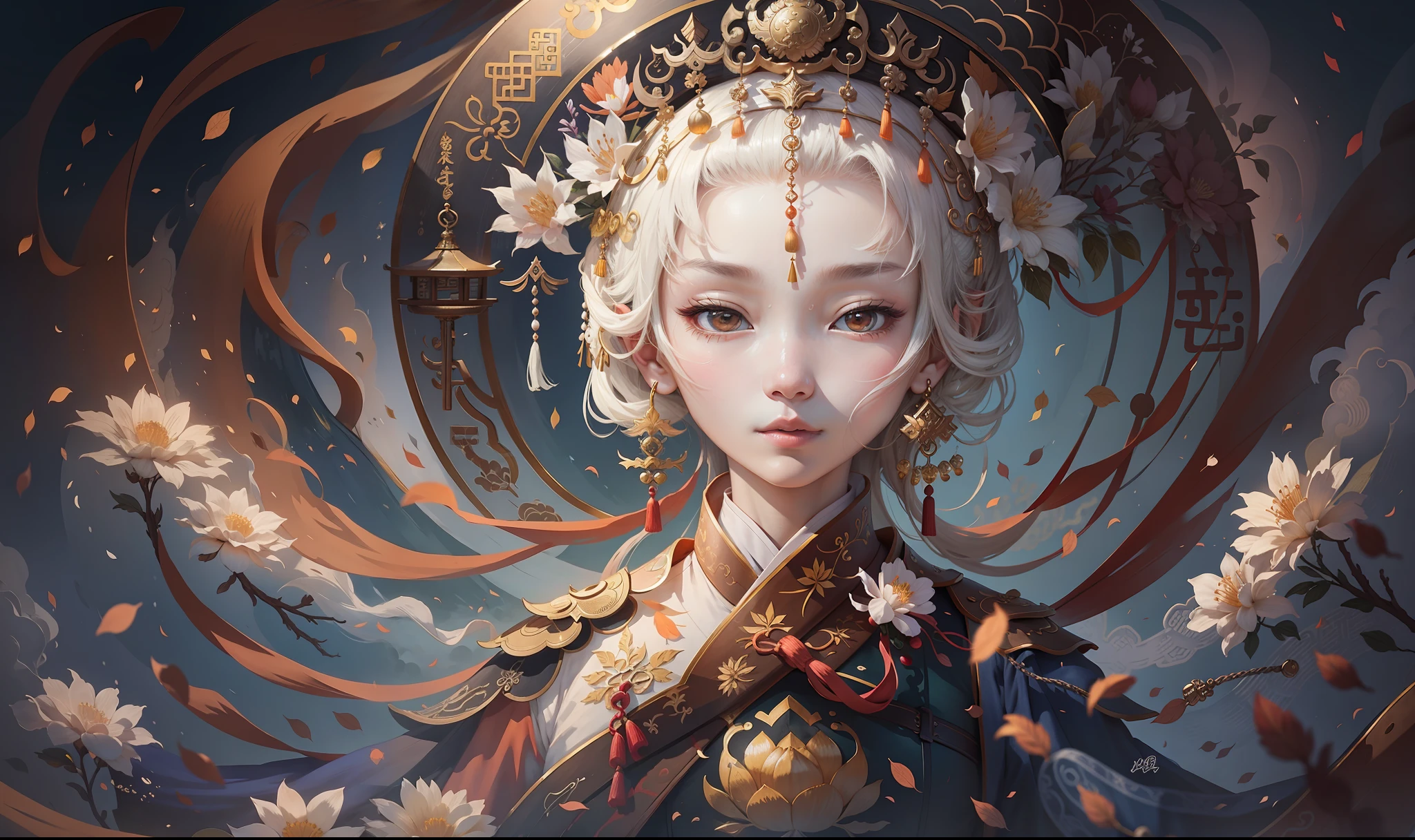 A girl, ancient Chinese costume, whole body, sunshine, clear face, clean white background, masterpiece, super detail, epic composition, ultra HD, high quality, extremely detailed, official art, uniform 8k wallpaper, super detail, 32k -- v 6