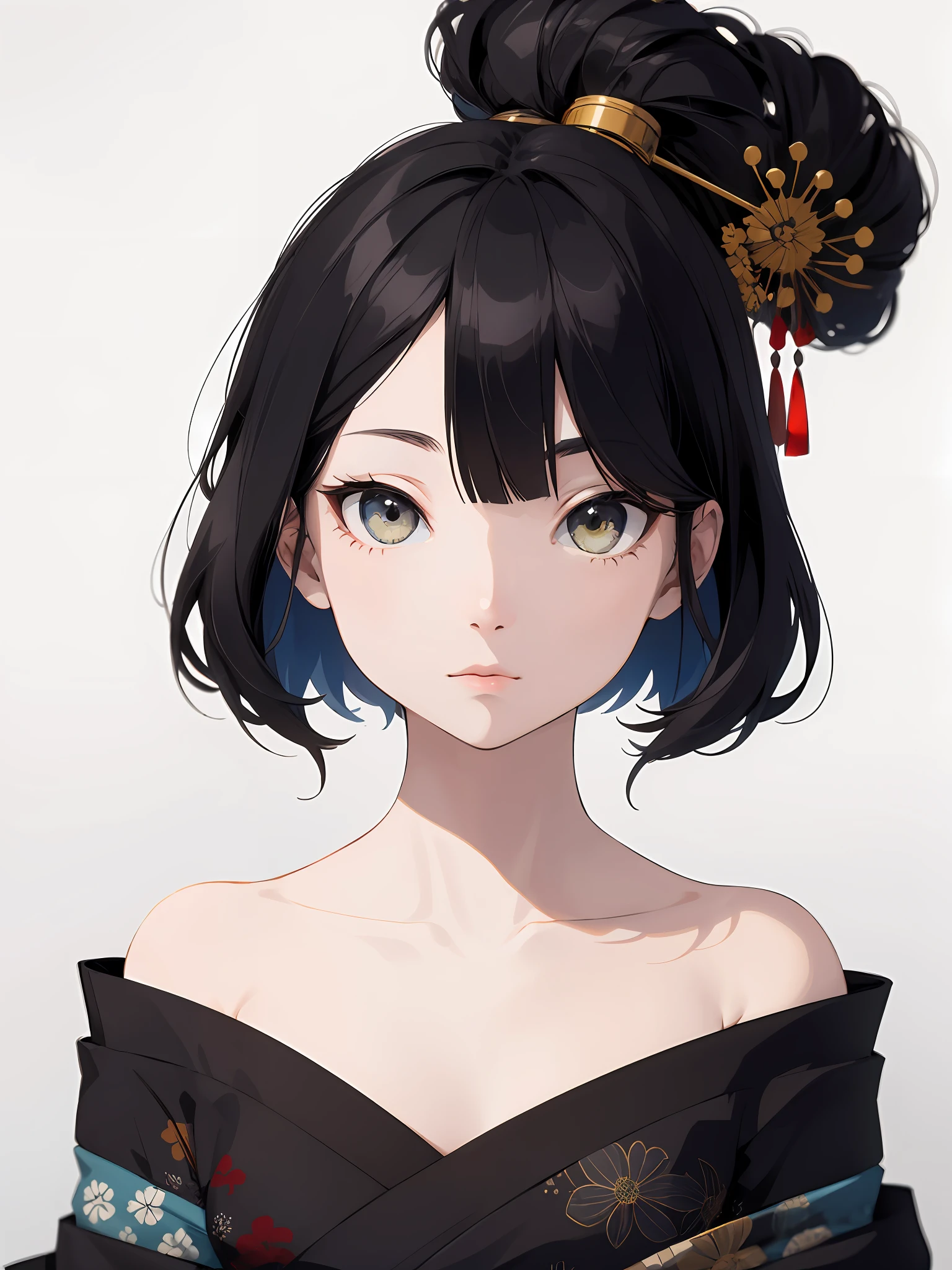Absurd, high resolution, super detailed, (1 girl: 1.3), creates minimalist designs with clean lines, simple shapes, attention to composition and balance. Capture low-light images with minimal lighting and focus on the subtle details and atmosphere of the scene. Inspired by the beauty of Japanese ukiyo-e, images inspired by delicate lines, flat colors, and emphasis on patterns and compositions.