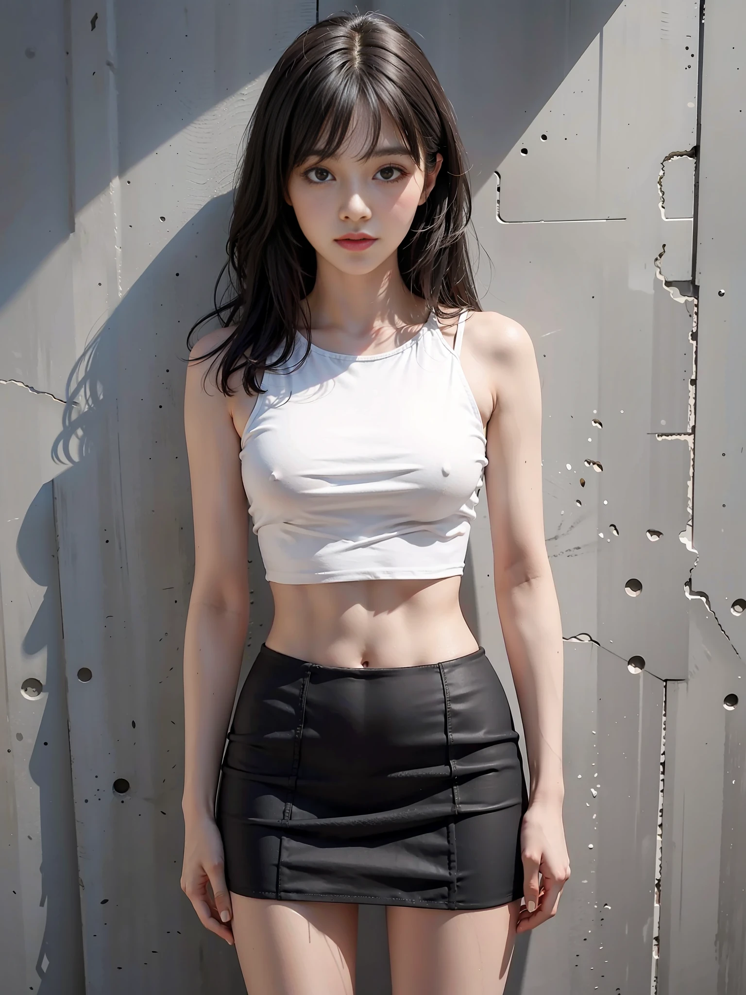 Black tight skirt