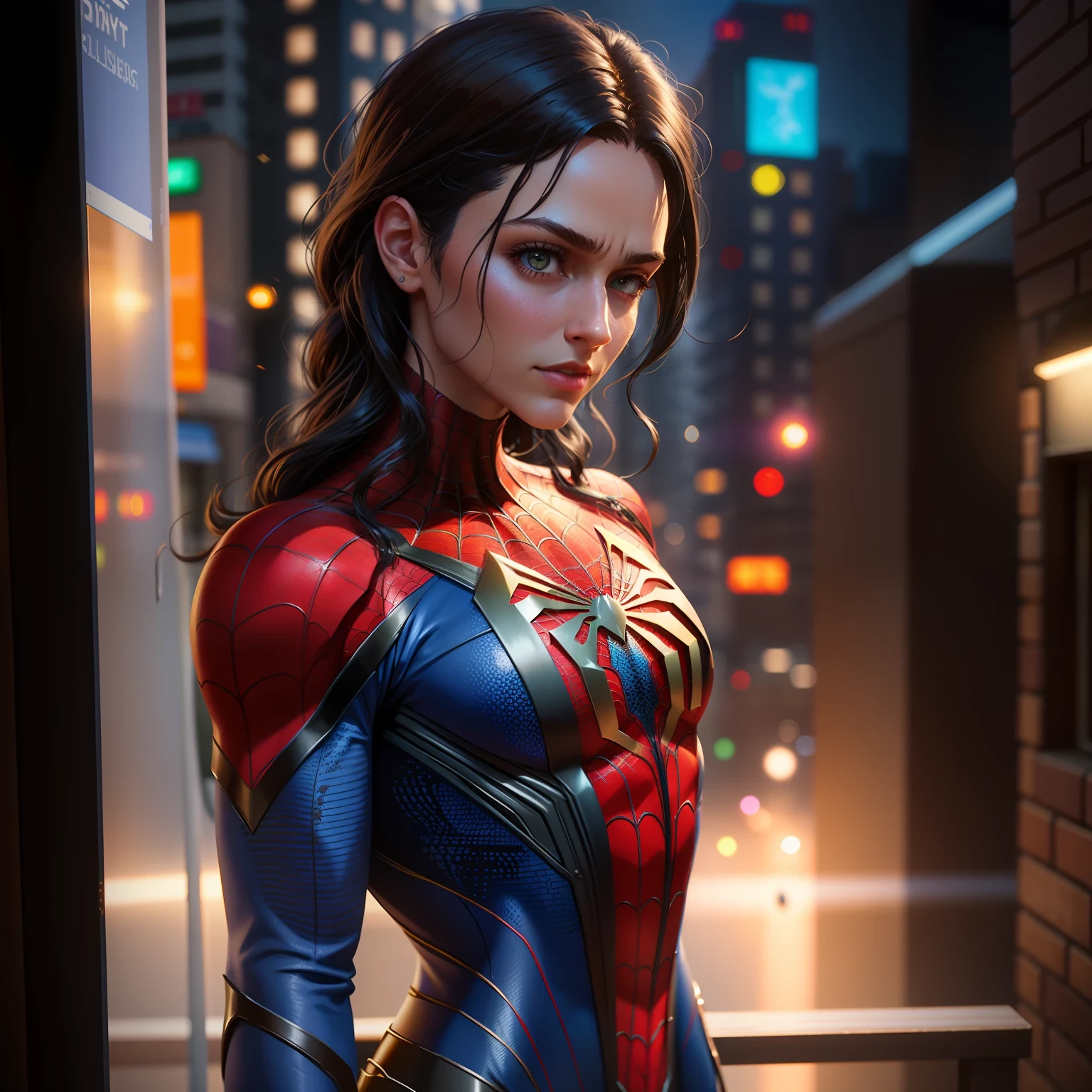 Spiderman, organic-looking clothing, slime texture, symbiote, fine art, ps5 cinematic screenshot,highly detailed detailed cinematic rendering, raytricing ultra fotorrealista, com iluminação cinematográfica, black hair, Surrealism, 8k, super detail