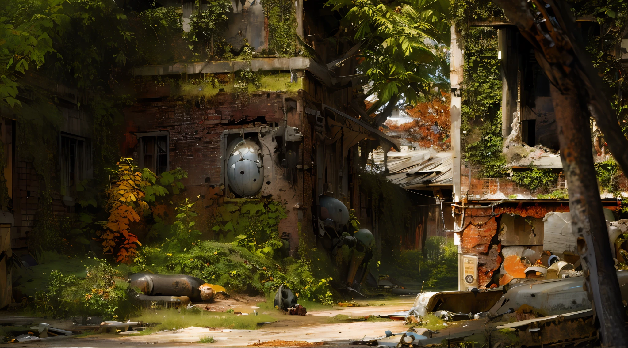 Doomsday world, realism, scene concept design