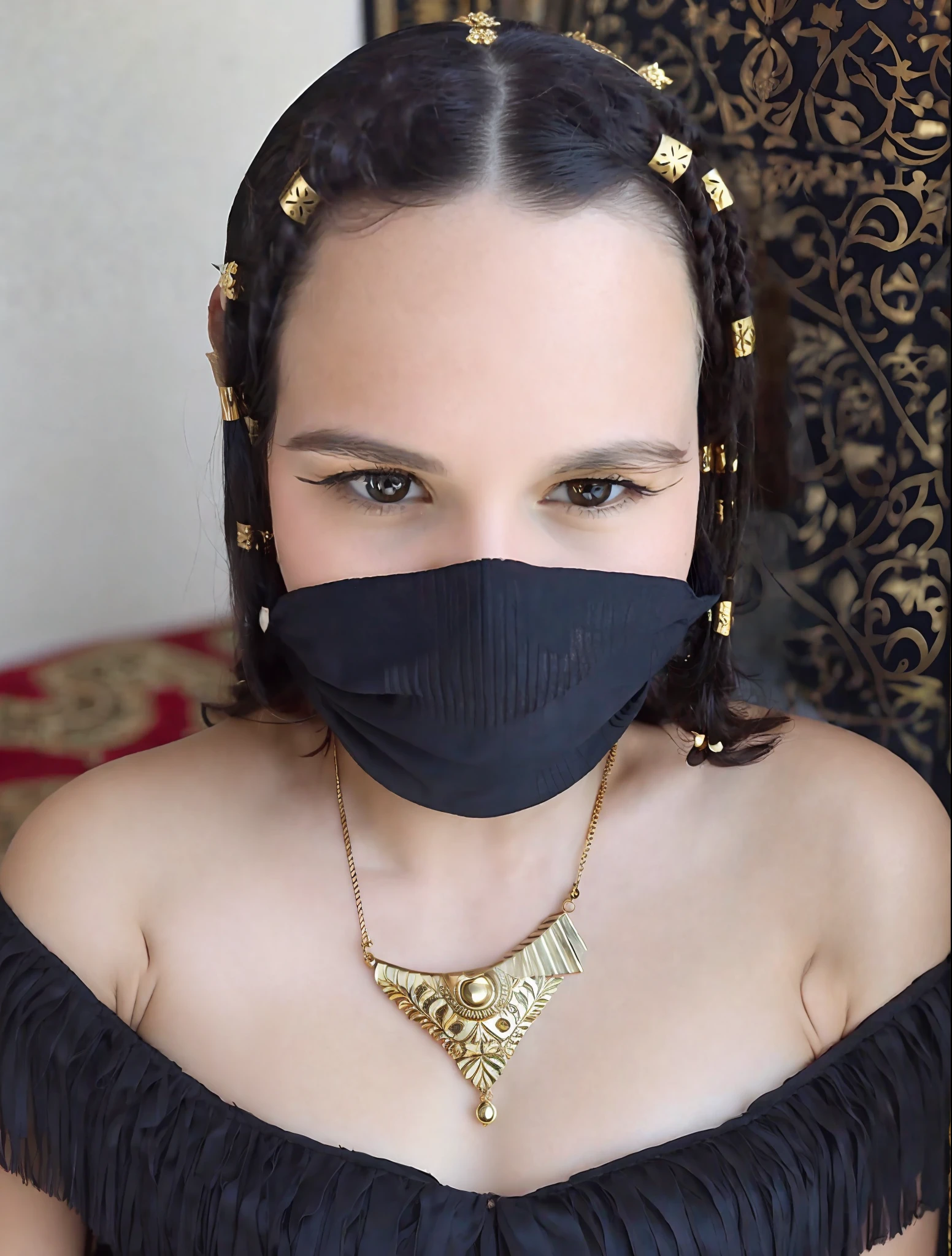 Queen Cleopatra, sensual, docote, gold