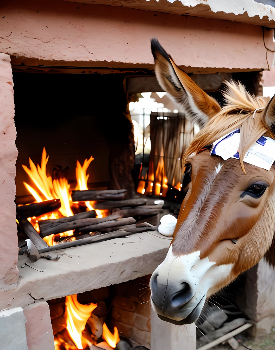 donkey meat fire