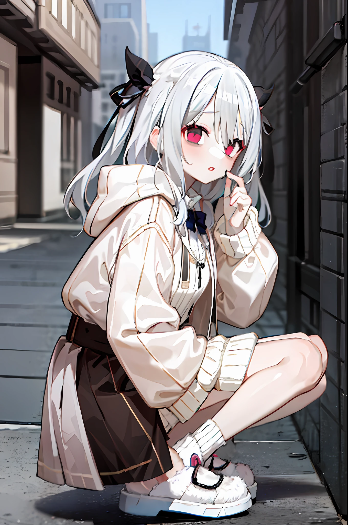 (masterpiece, best quality), (1girl, solo),
vr-chiyuu, jacket, socks, slippers