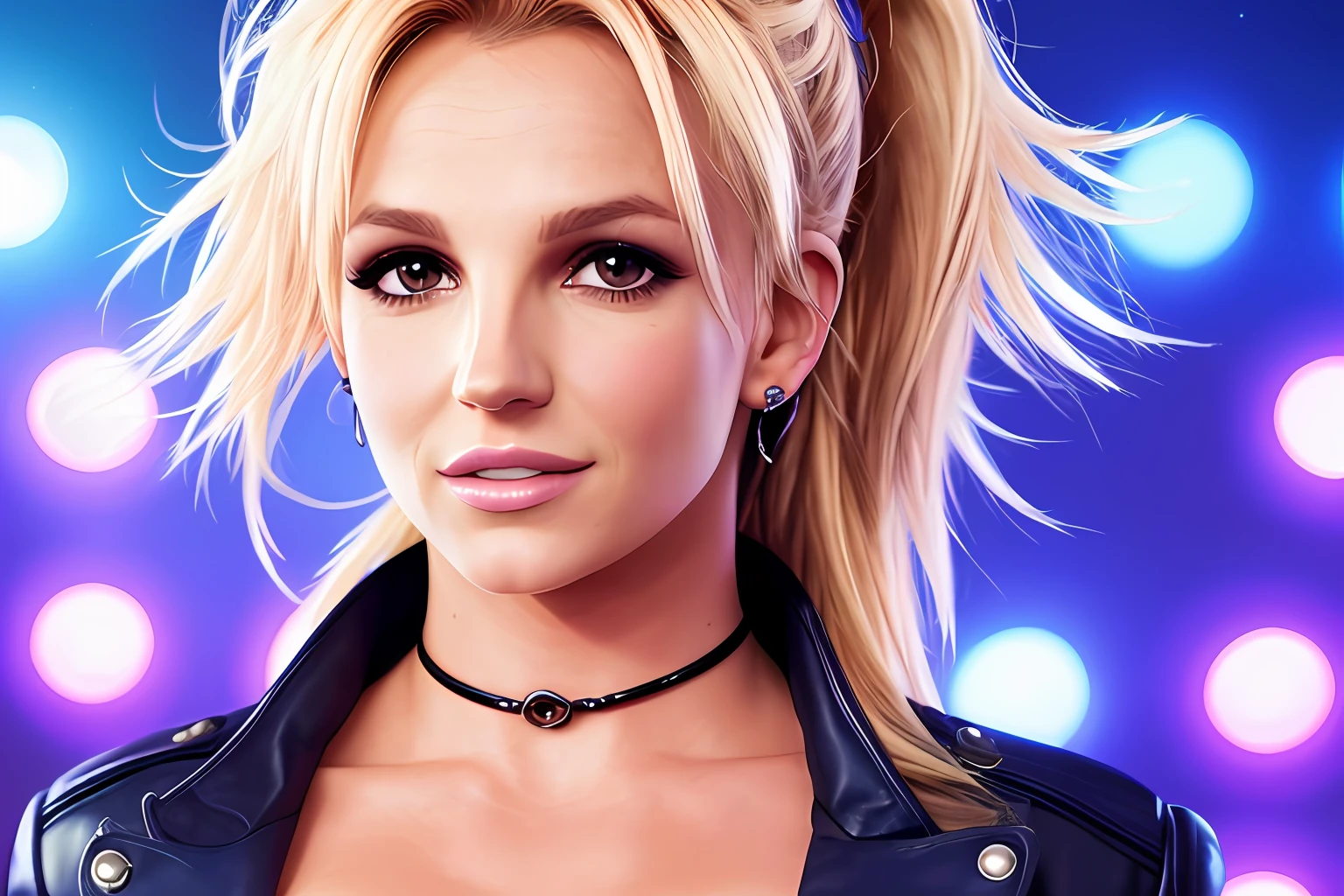 BRITNEY SPEARS photo, 4K texture, high quality, gorgeous hairstyle, original, middle age clothing, 8k image, futuristic, high image quality