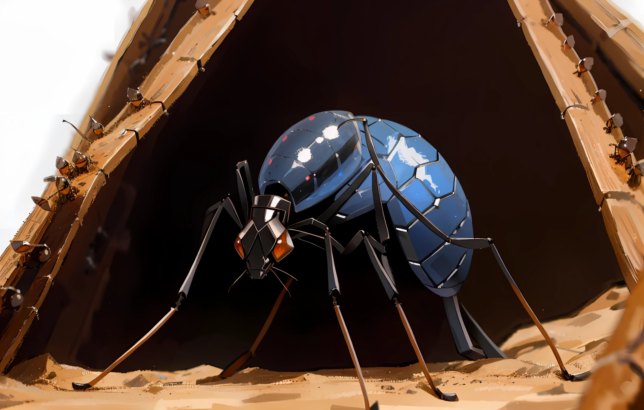 A Camponotus queen ant.