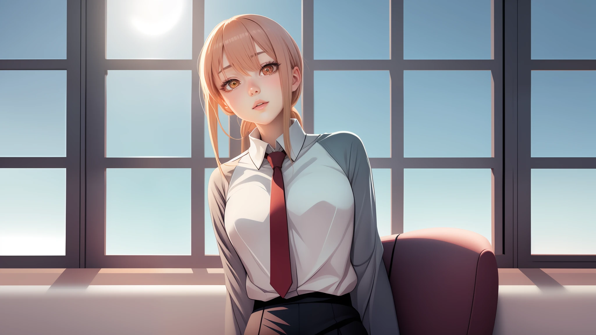 A beautiful girl in anime style, in realistic and well-detailed images, intricate details
