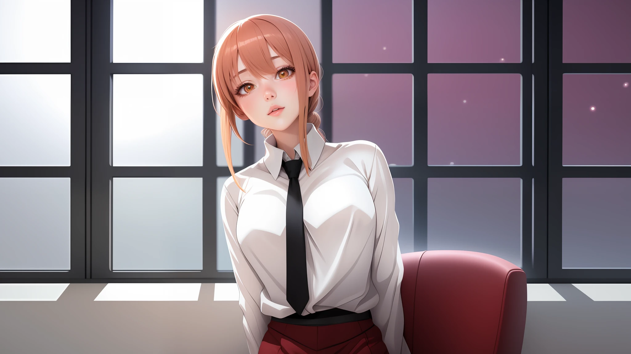 A beautiful girl in anime style, in realistic and well-detailed images, intricate details