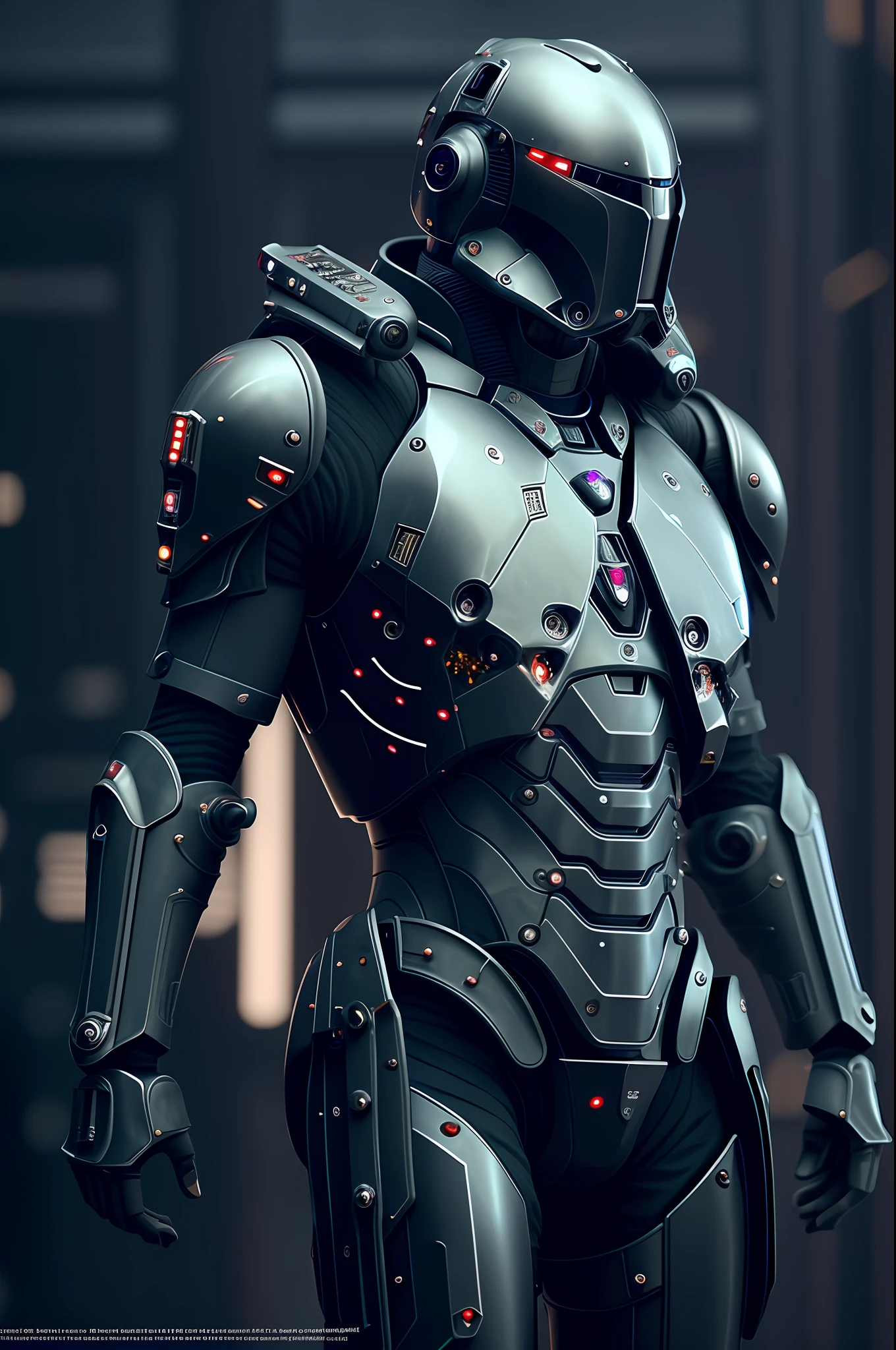 Anatomically correct indescribable unimaginable robotic creatures, 4K, realistic, highest quality, redshift rendering, cinematic, elegant, surreal, octane rendering, unreal, HD, very detailed, photos taken with Sony a7R camera, DSLR, trends on artstation, The Mandalorian, Star Wars, Black Knight