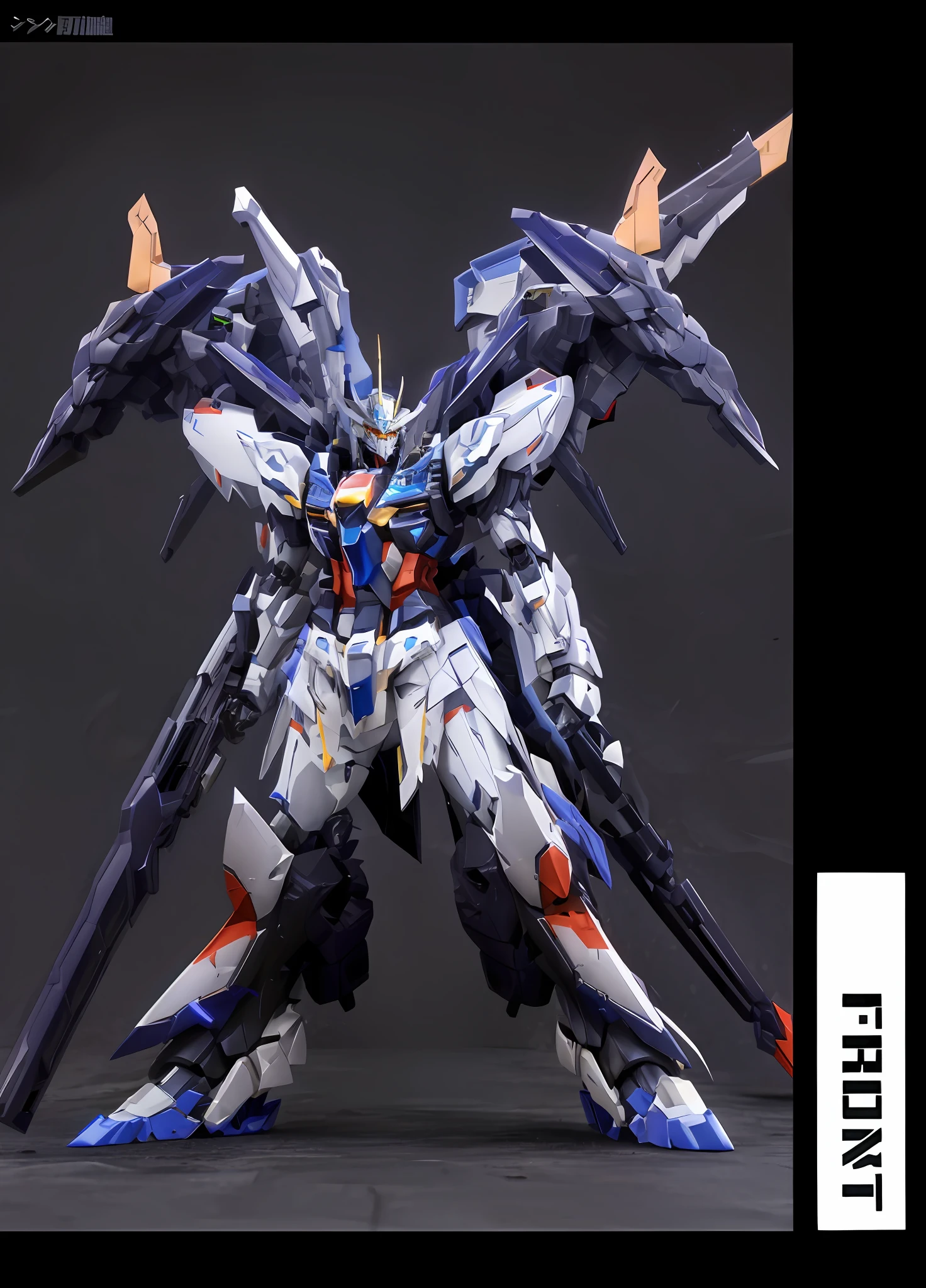 GUNPLA with rich and sharp armor details, F22 style mobile attendant, Yu-not rich mecha elements, realistic robot movements, ultra-high precision 1/320, cool mecha shape, extreme details, close-up of ready-made robot toys.