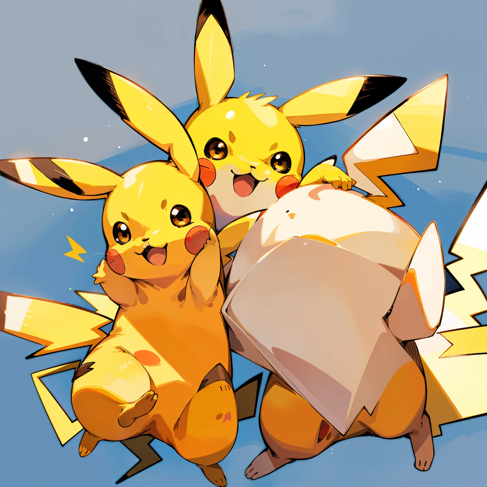 Pikachu, Pikachu from Pokemon, yellow mouse, red cheeks, cute