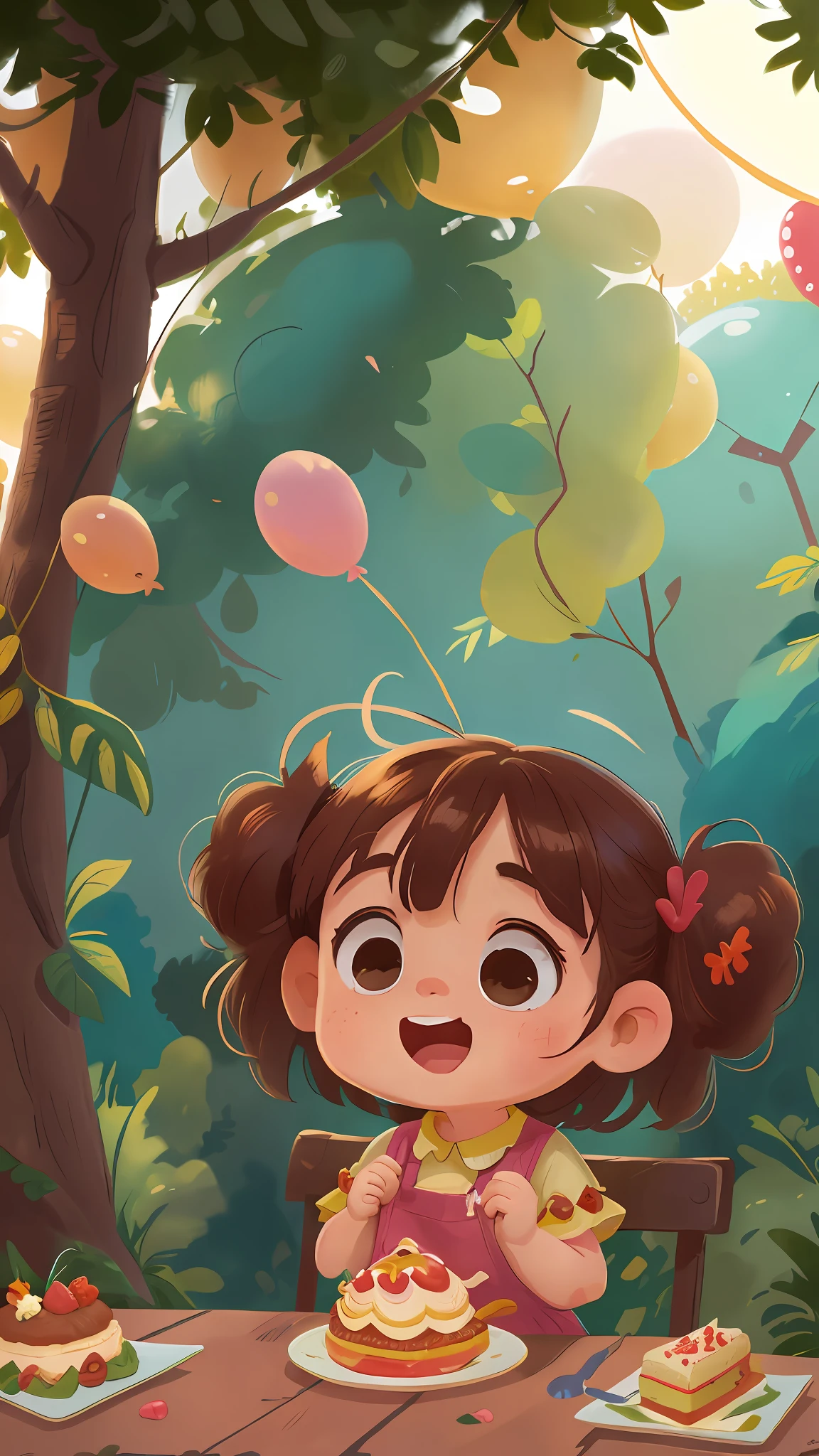 A  with a lot of good food in front of him, good food, restaurant, many balloons, happy, happy, perfect quality, clear focus (clutter - home: 0.8), (masterpiece: 1.2) (Realistic: 1.2) (Bokeh) (Best quality) (Detailed skin: 1.3) (Intricate details) (8K) (Detail Eye) (Sharp Focus), (Happy)