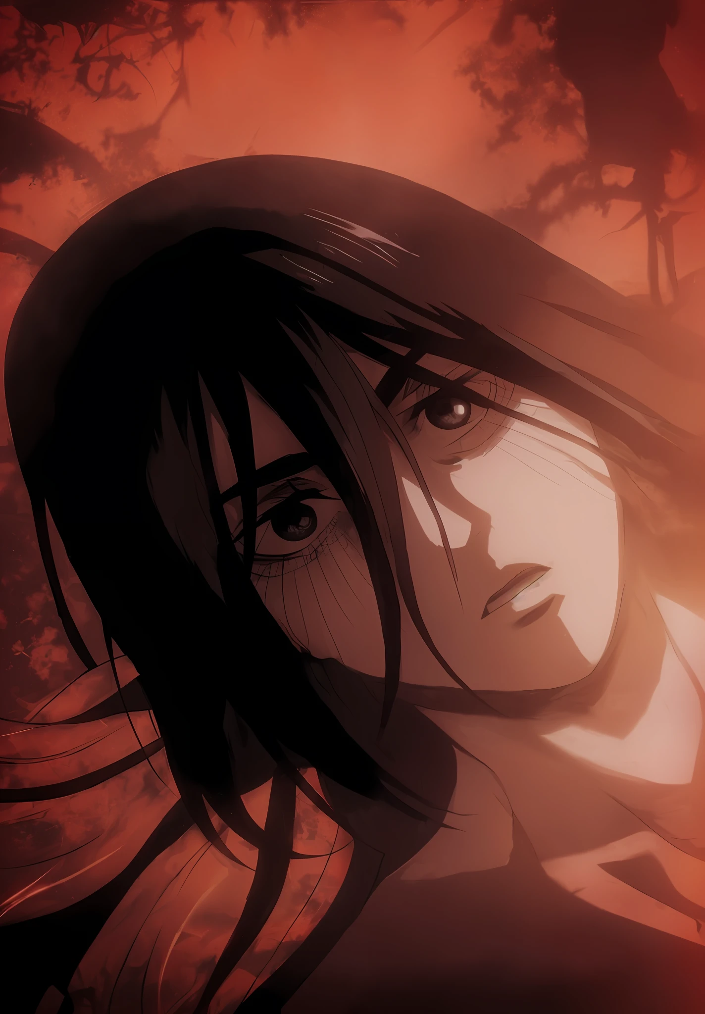 best quality, masterpiece, (realistic: 1.2), 1 man, Eren Jaeger, black jeans, black pants, brown hair, attack on Titan, cold background, black jacket, slim body, high definition, high quality, black clothes