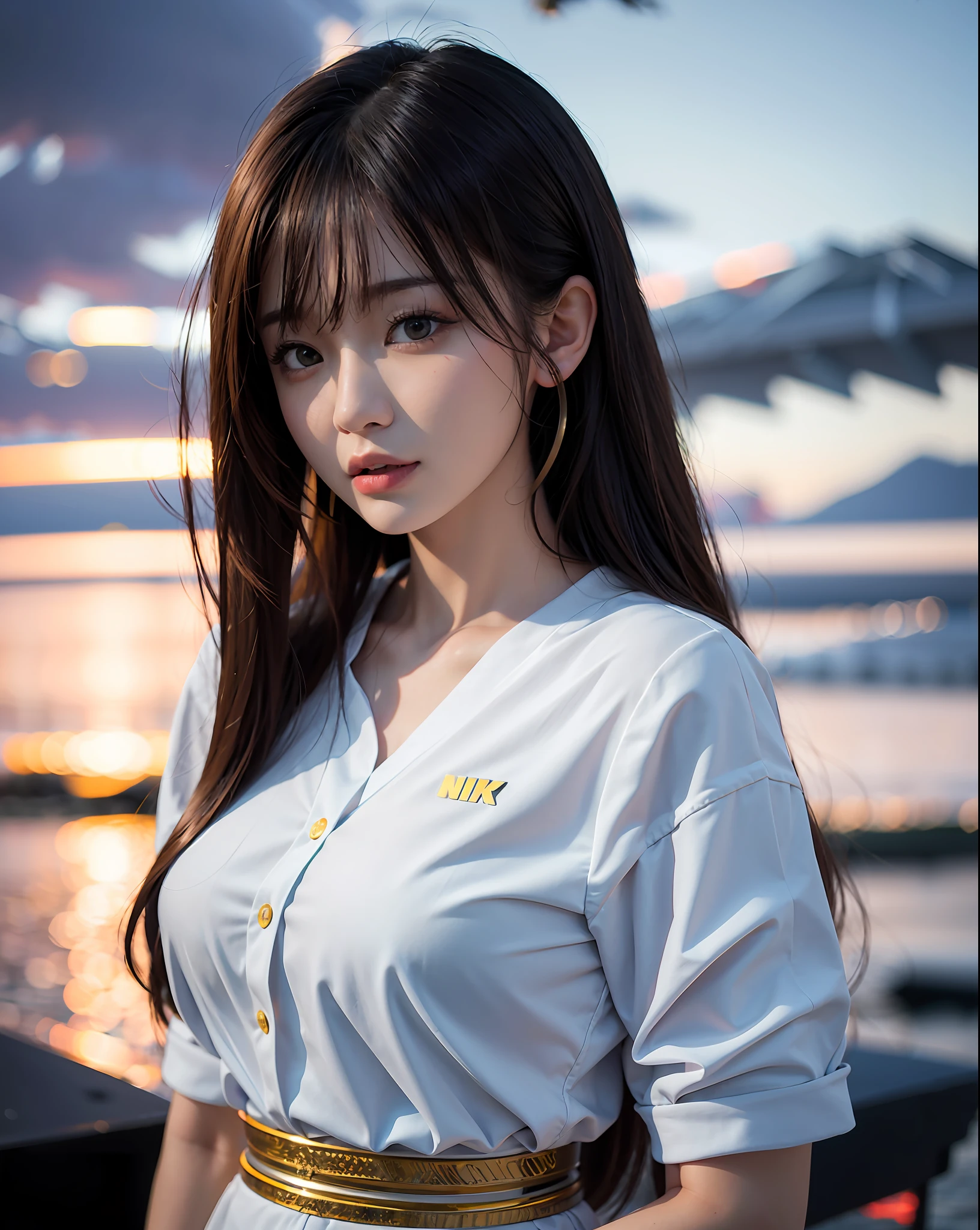 Nikon RAW photo,8k,Fujifilm XT3,masterpiece,best quality,realistic,photorealistic,ultra detailed,1girl,nvshen,毛衣,短发,